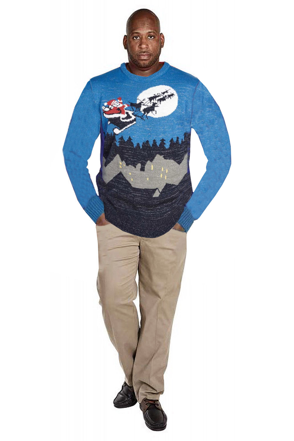 Duke D555 Mens Big Tall King Size 3D Christmas Festive Jumpers Knitted ...