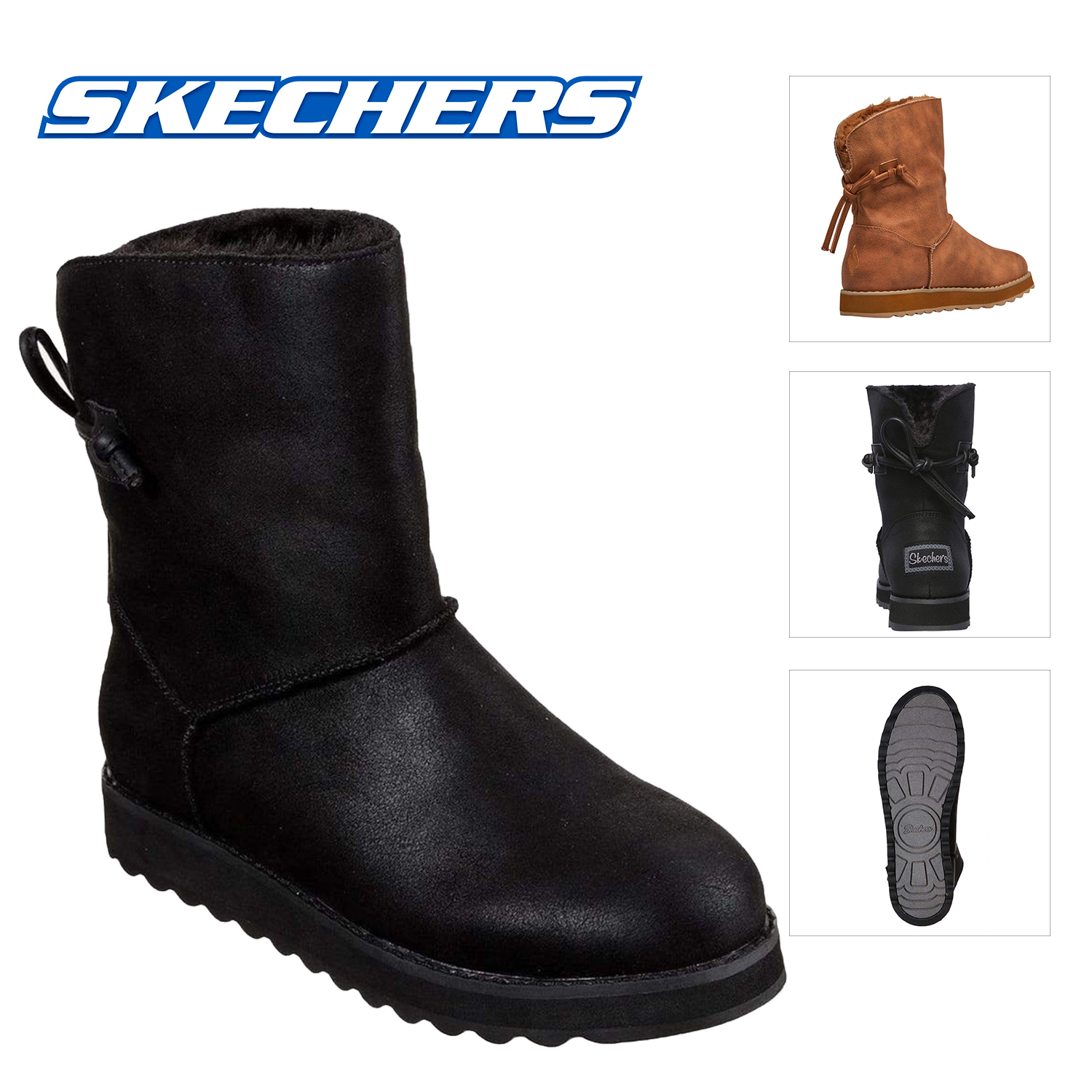 skechers boots leather
