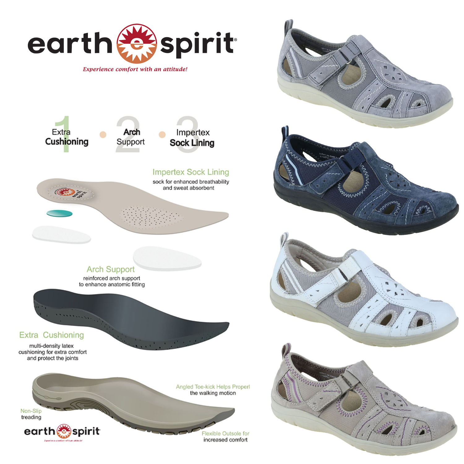 earth spirit shoes where are they made