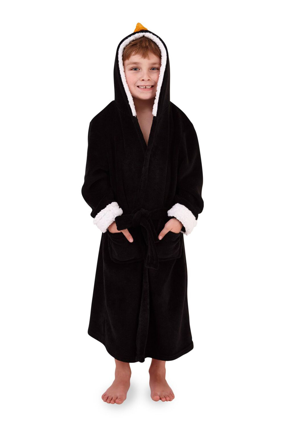 Loungeable Boutique Kids Penguin Dressing Gown Nightwear Novelty Soft