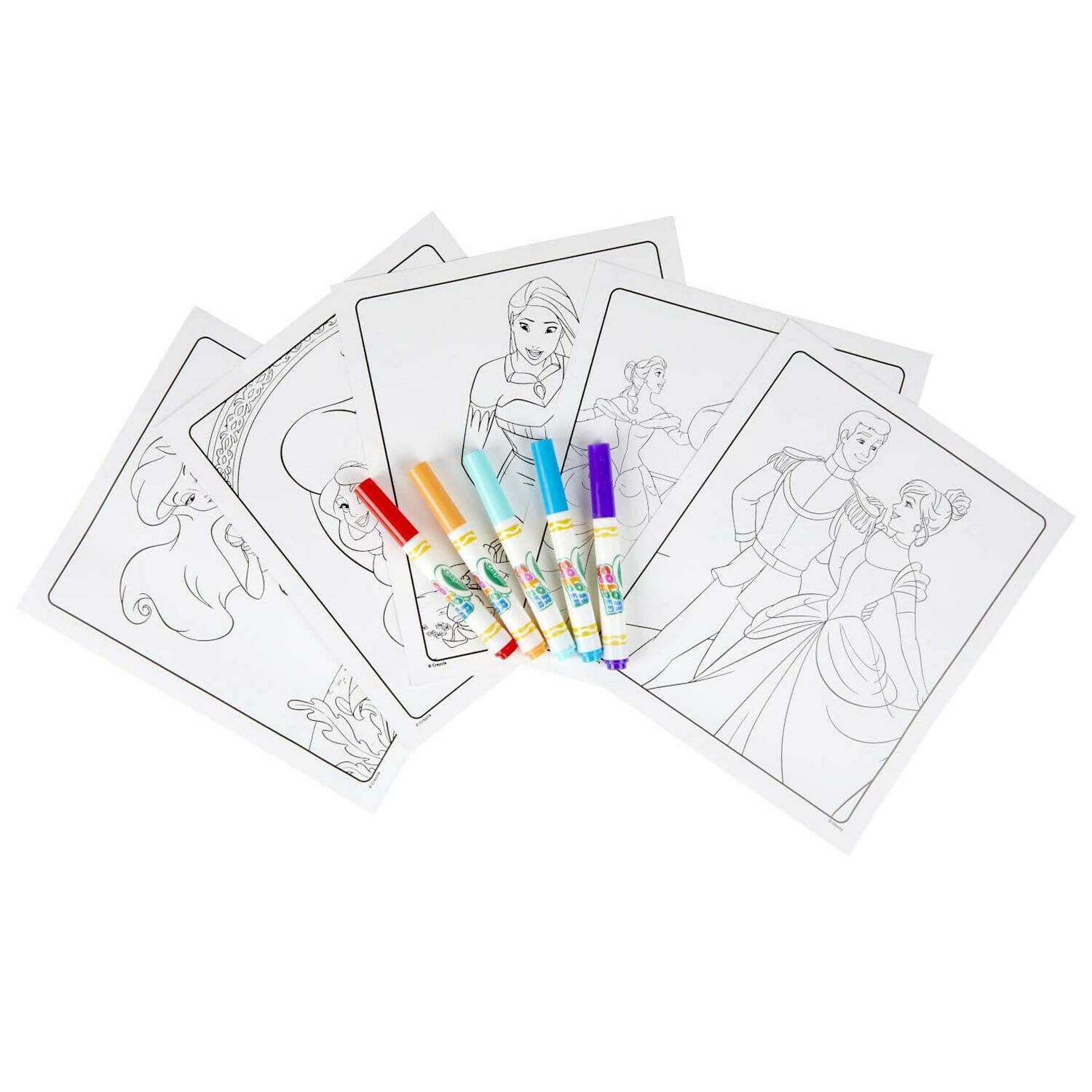 Download Crayola enfant Disney Princesses couleur Wonder Creative Magic Coloriage Pages Livre | eBay