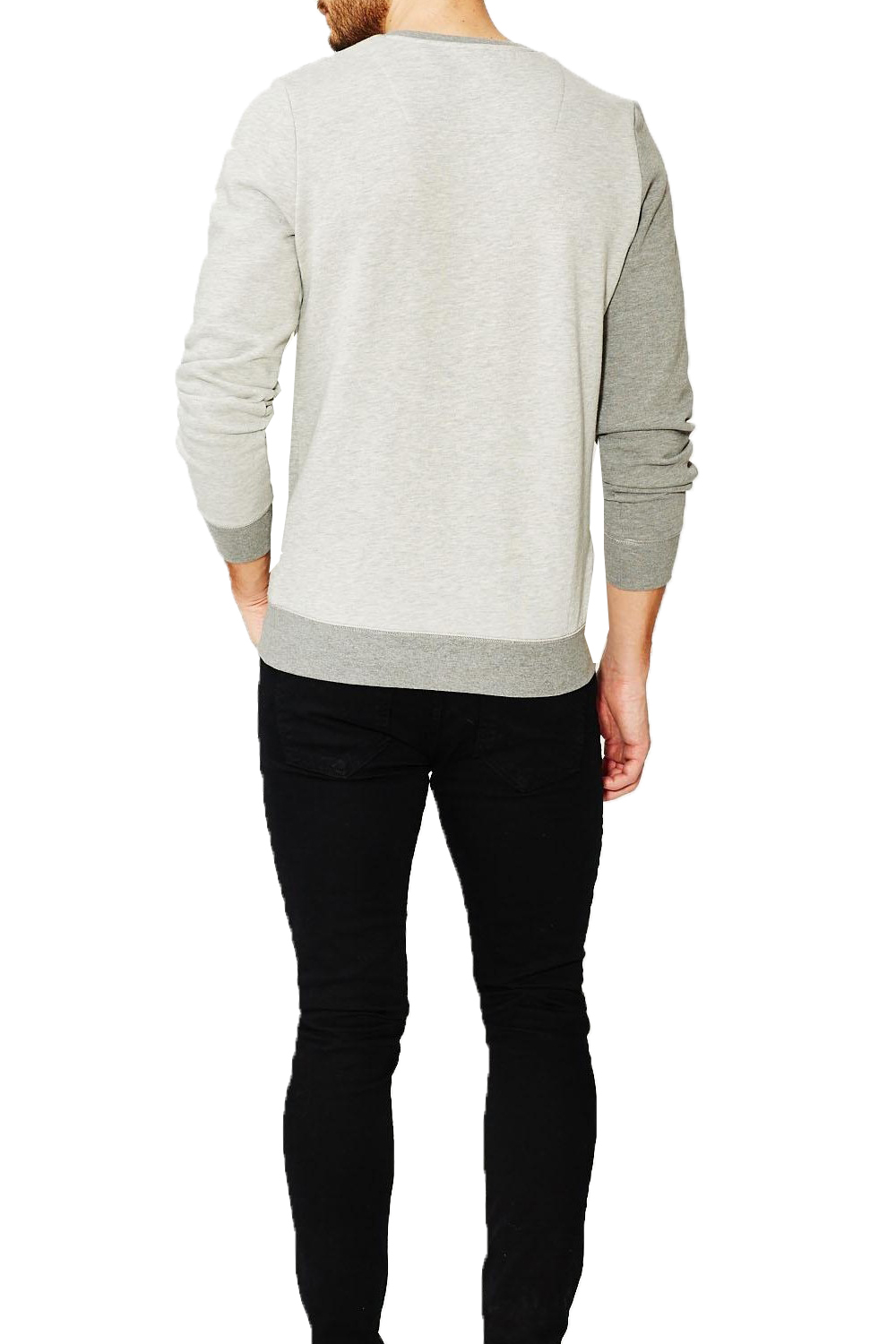 Download Threadbare Wyoming Mens Jumper Crew Neck Diagonal Panel ...