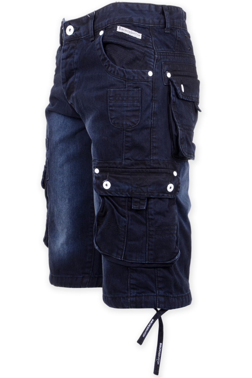 Crosshatch Mens Nordica New Designer Denim Shorts Knee Length Cargo Jeans Pants Ebay