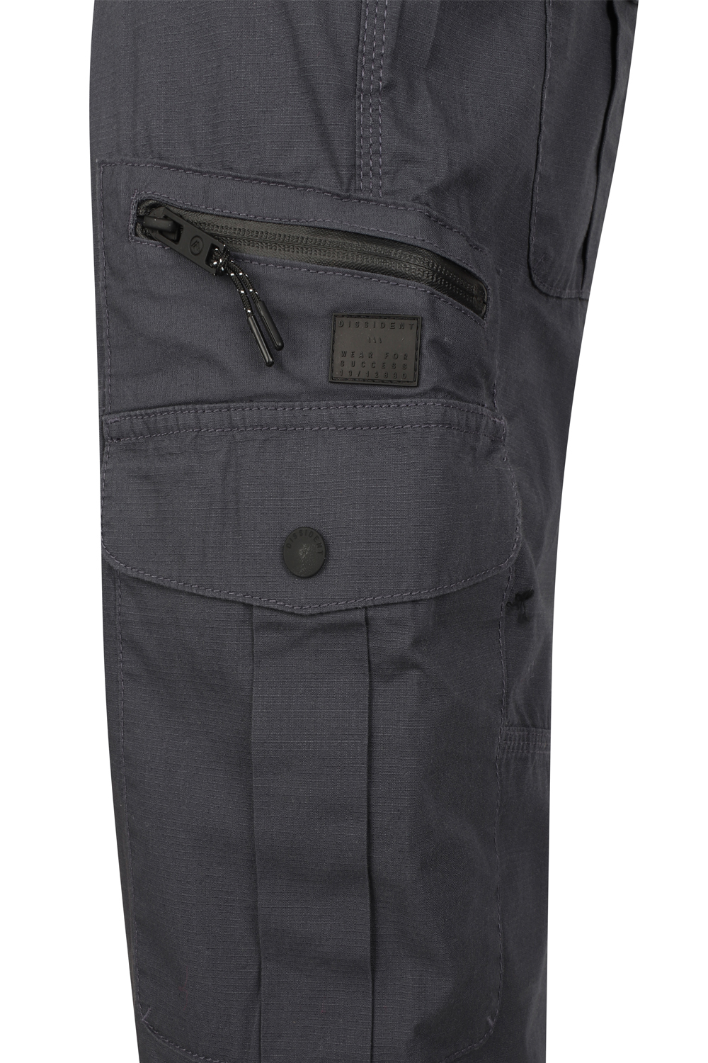 Mens Dissident 3/4 Length Cargo Shorts Soft Pure Cotton Cropped Combat Trousers | eBay