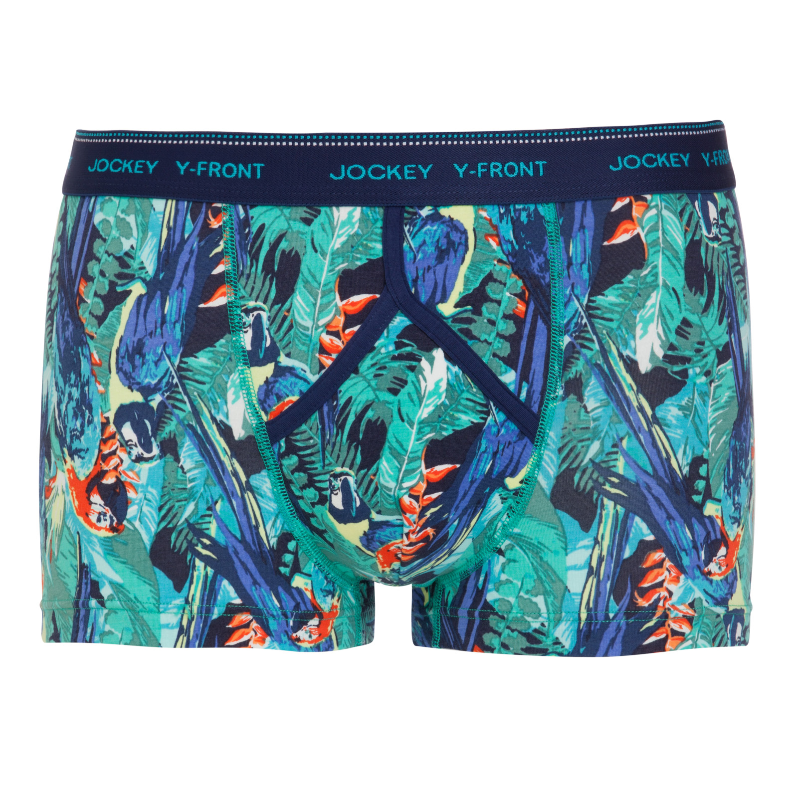 Jockey Mens Boxed YFront Boxer Shorts New Parrot Jungle Print
