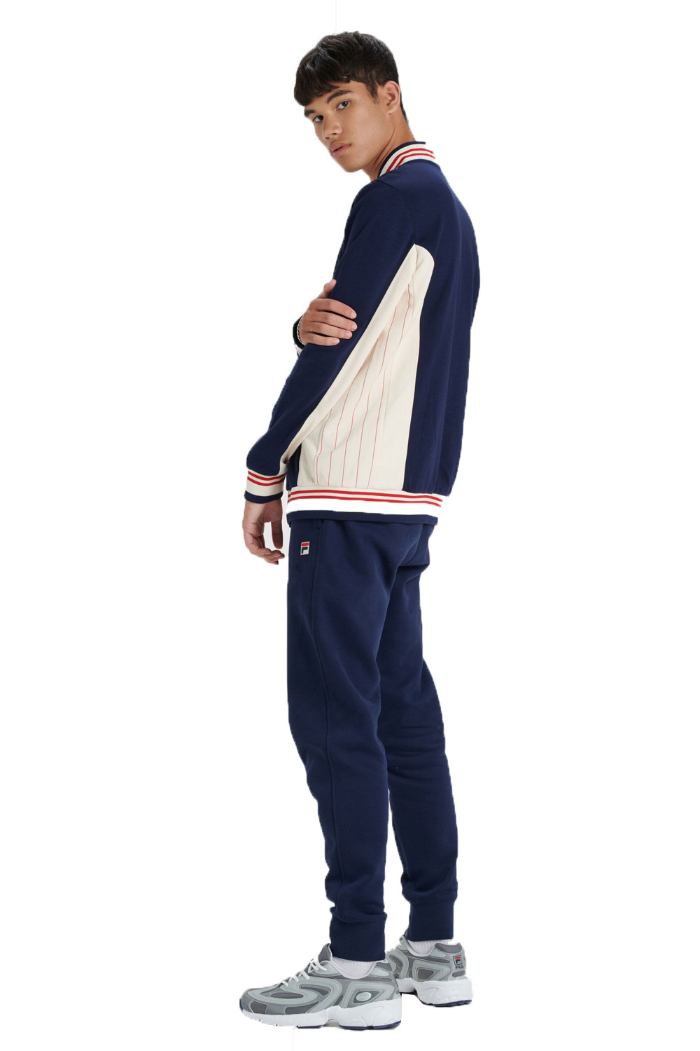 Fila Mens Settanta Zip Up Baseball Track Jacket Vintage Retro Sport Sweat Top