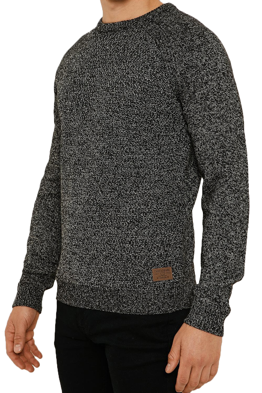 Threadbare Mens Chartwell Crew Neck Sweatshirt Textured ...