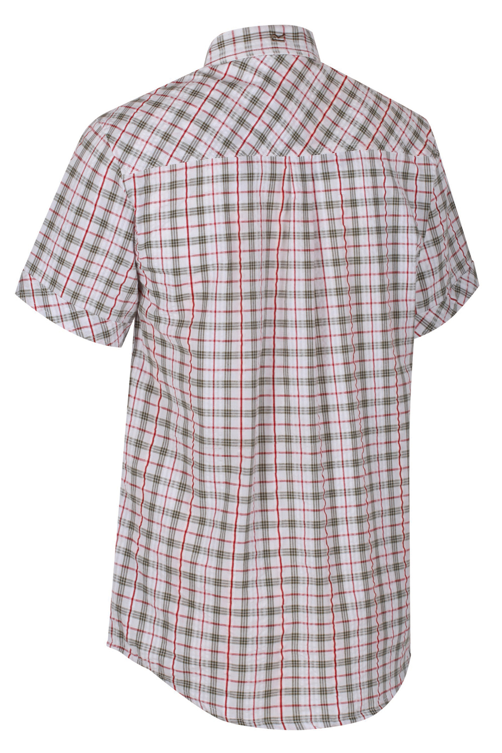 mens short sleeve check shirt