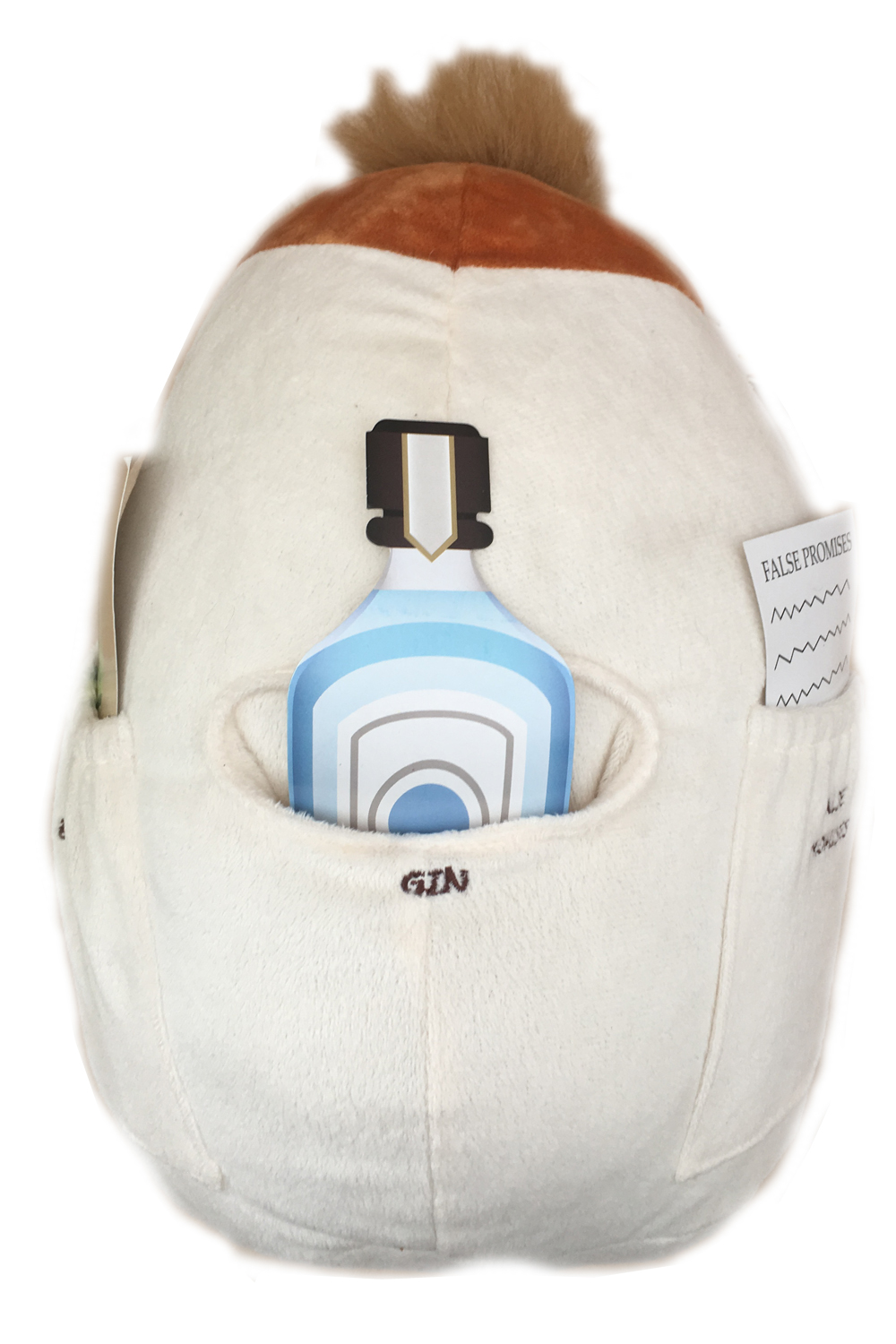 Novelty Work Spuddy Job Couch Potato Remote Snack Holder Pocket Career Cushion