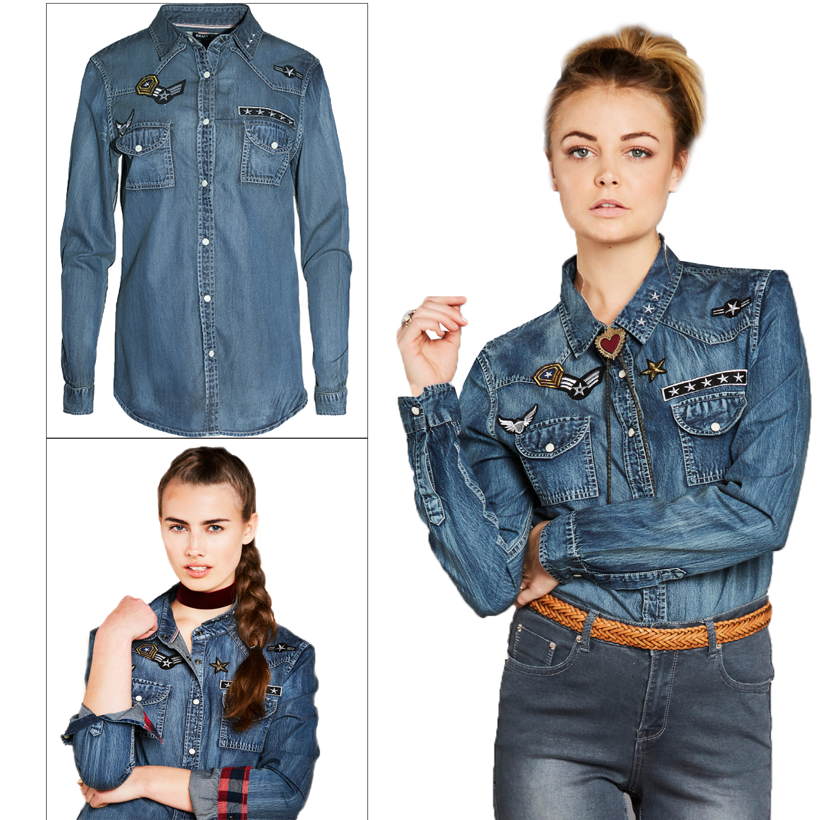 designer denim shirts womens