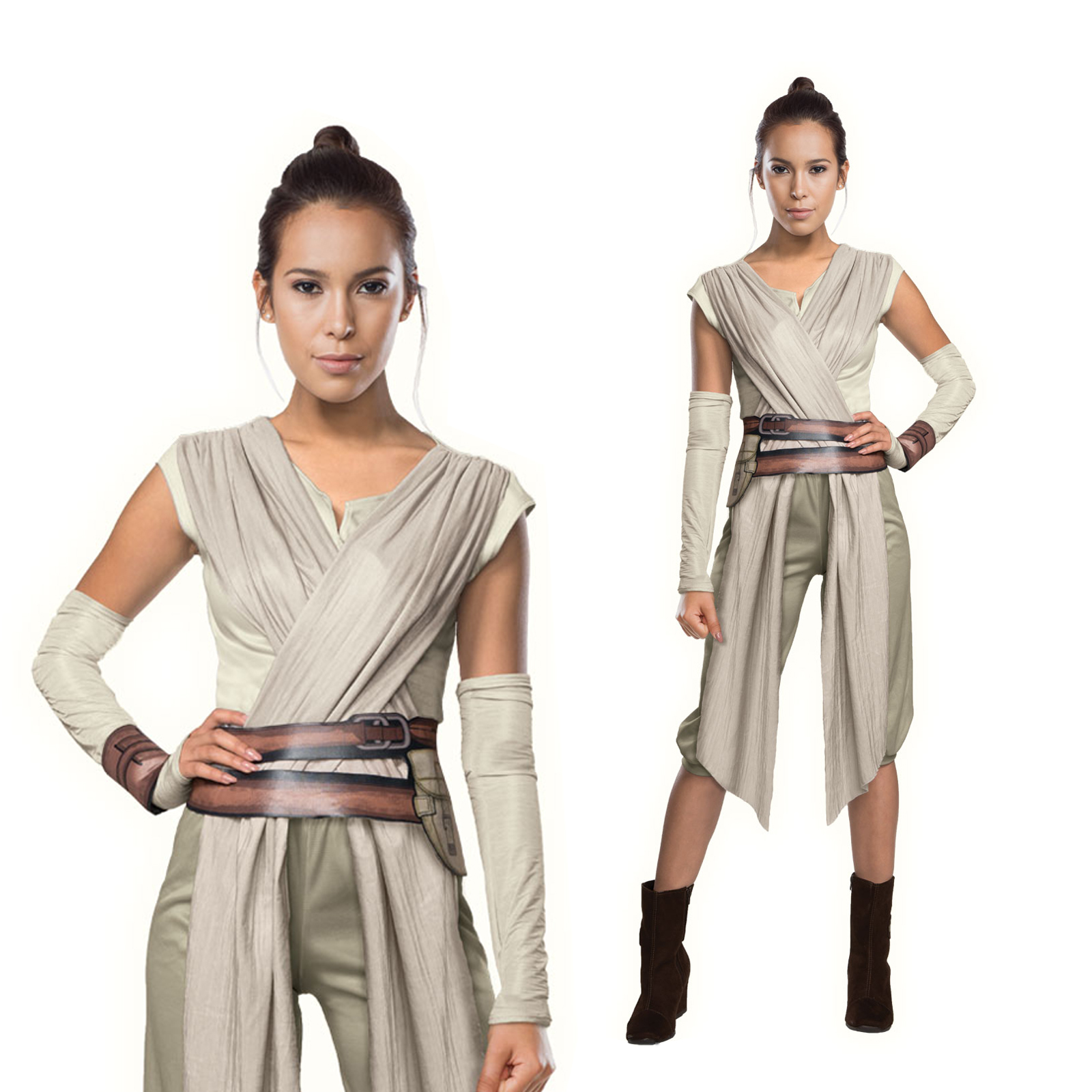 Rubies Official Star Wars Ladies Deluxe Rey Womens Fancy Dress Costume ...