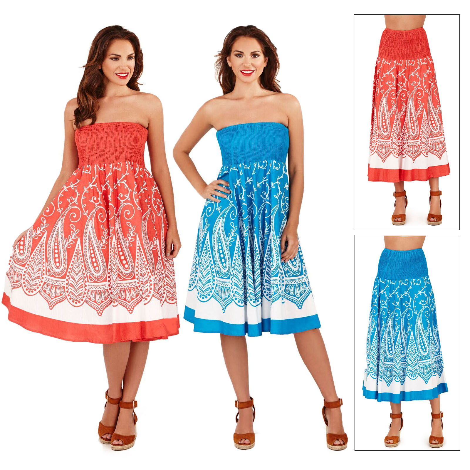 bandeau sun dresses uk