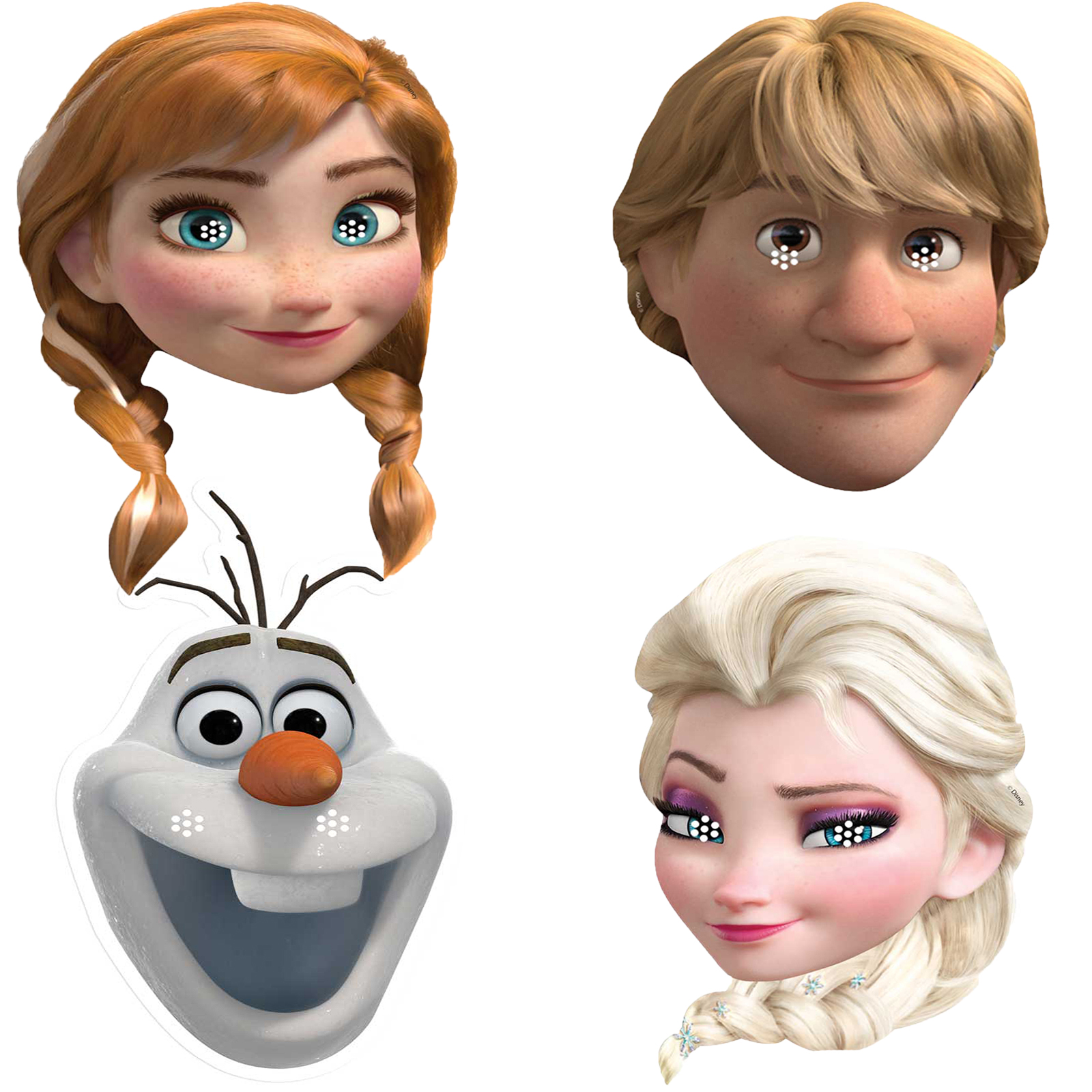 Anna From Frozen Prg: Disney Frozen New Card Face Mask Anna Elsa Olaf Krist...