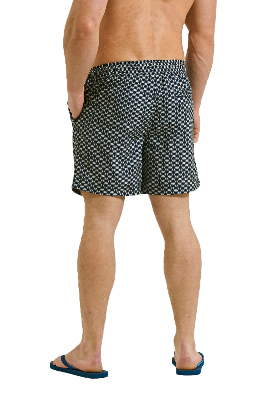 Mens Threadbare Swim Shorts Mesh Lined Knee Length Beach Board Swimming