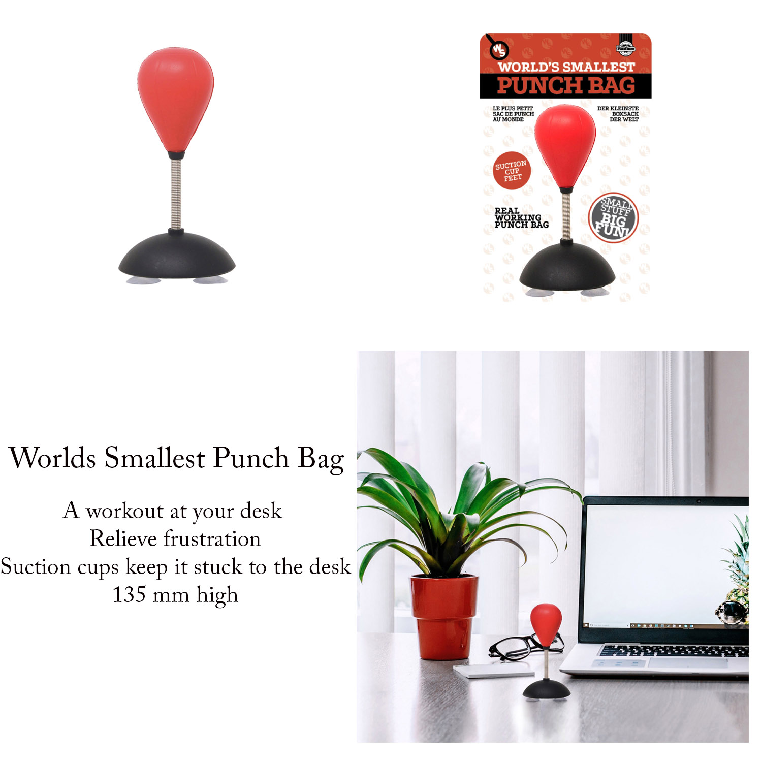 mini punching bag desk