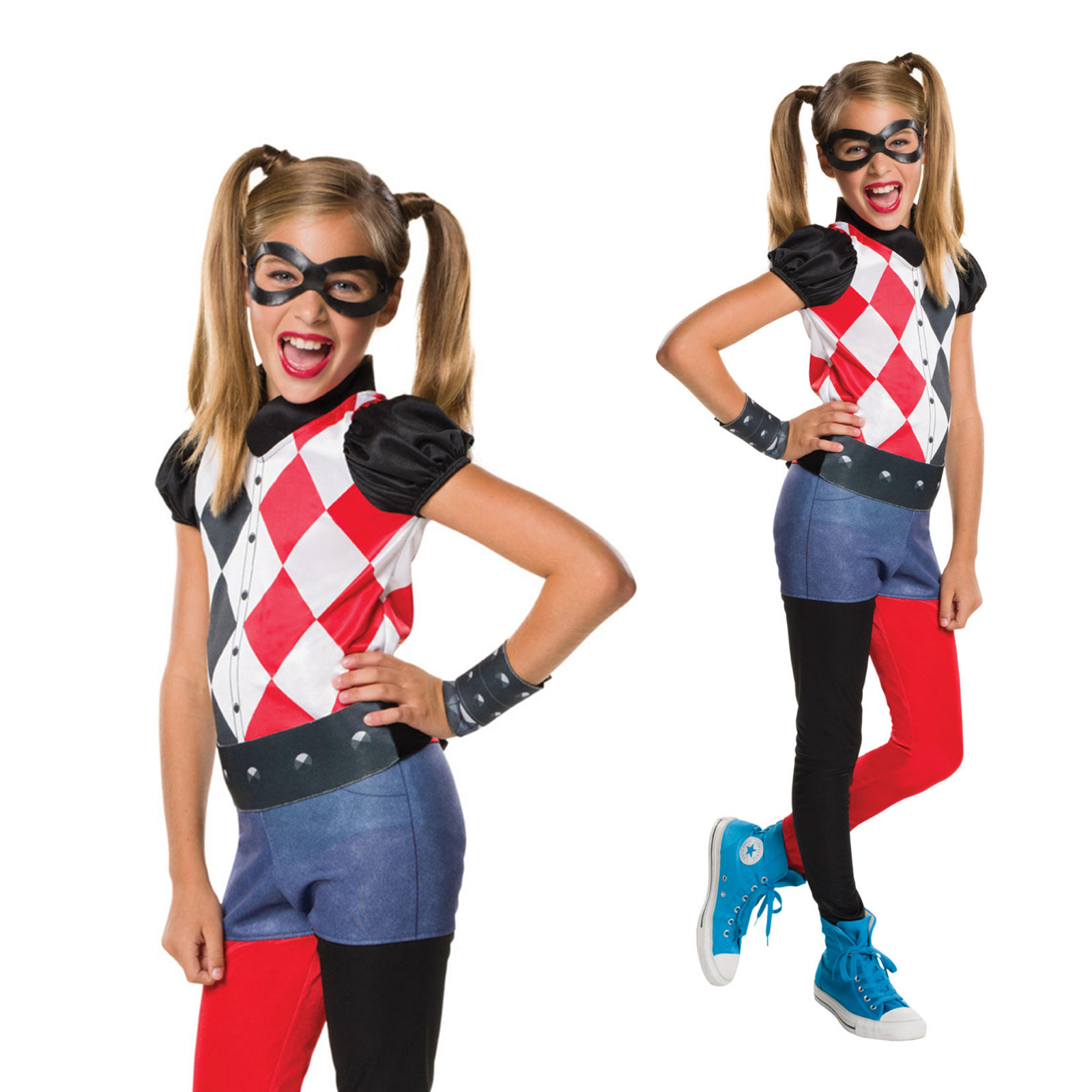 Rubies Official DC Superhero Girls Classic Harley Quinn Fancy Dress ...