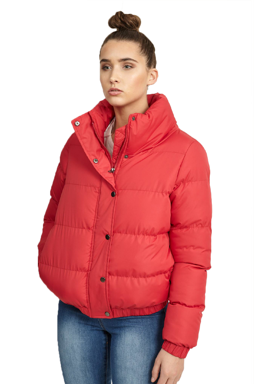 Brave Soul Womens Slay Puffer Padded Quilted Bomber Jacket Ladies ...