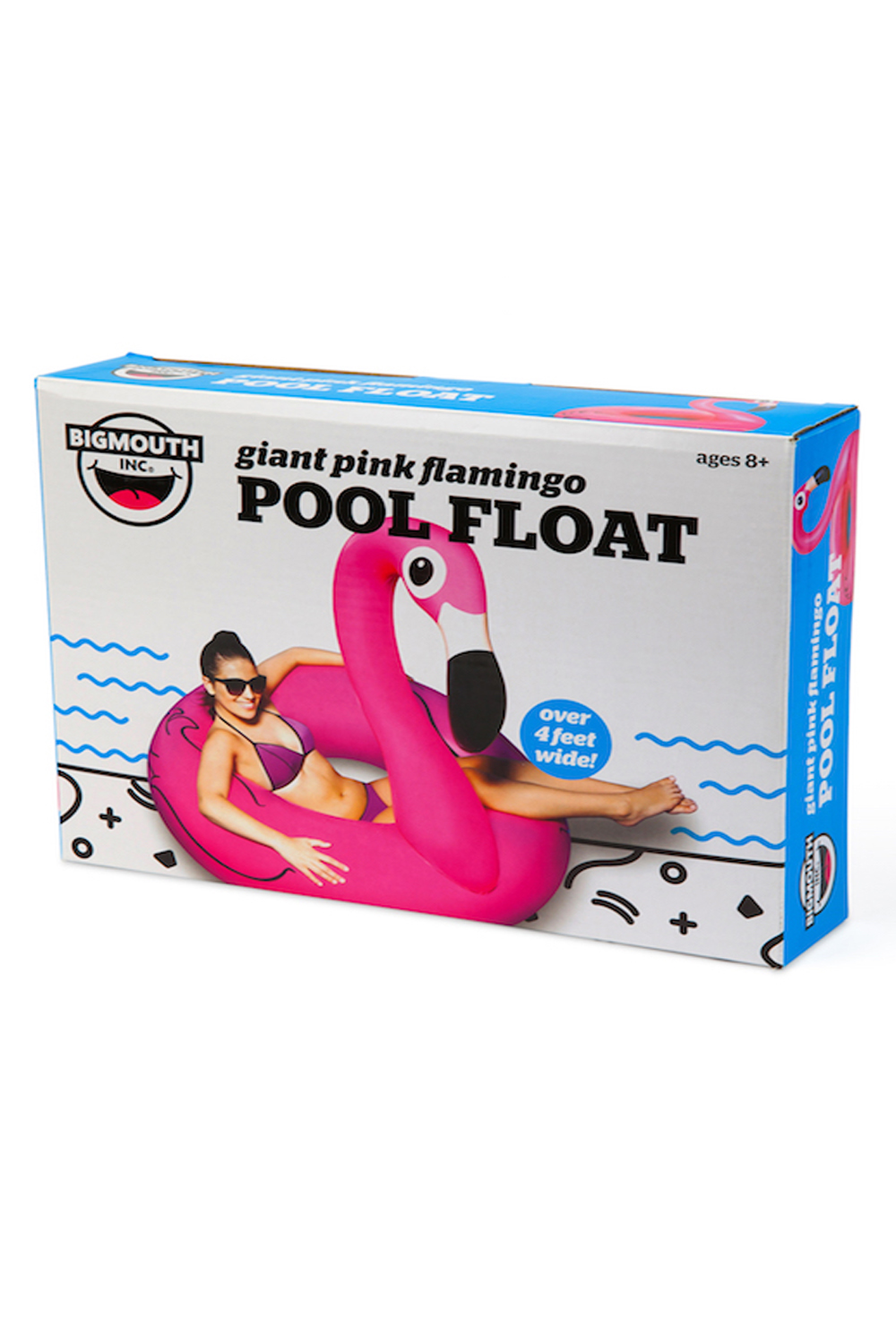 big mouth pink flamingo pool float