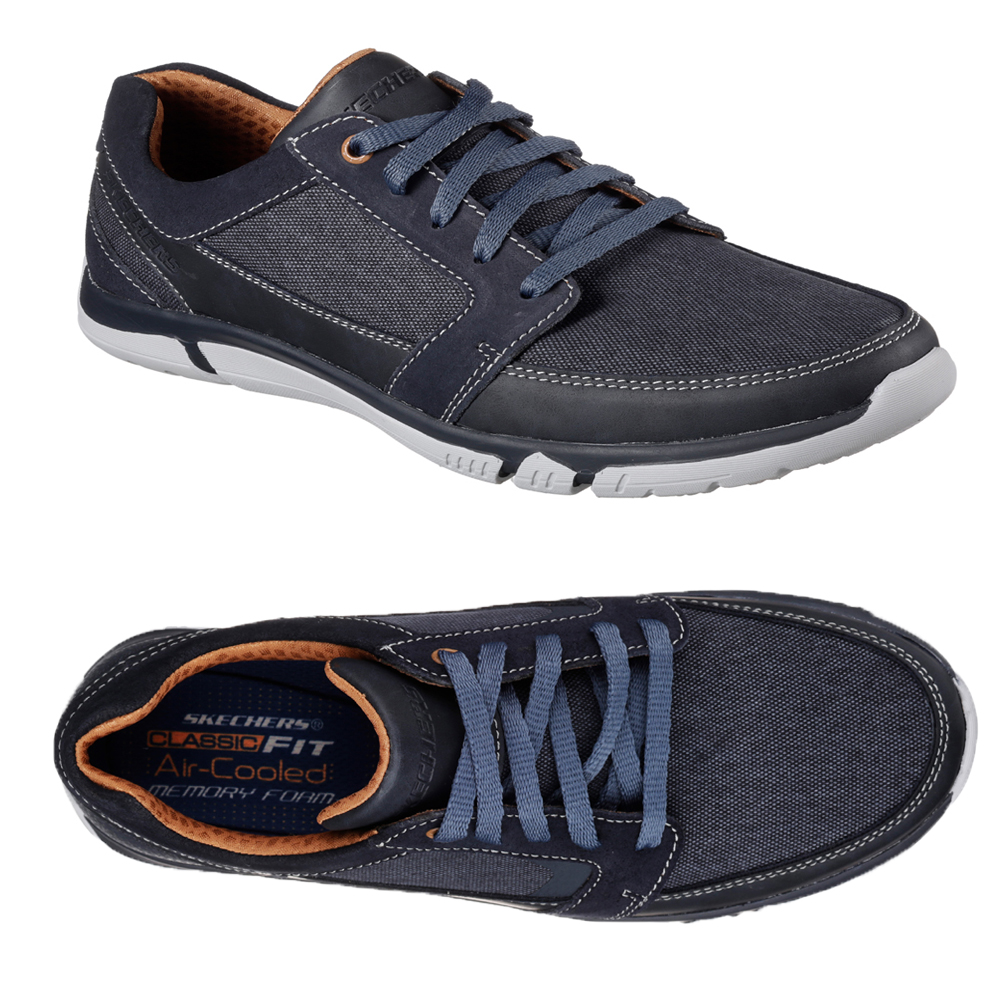 Skechers Mens Edmen Canvas Classic Fit Memory Foam Durable