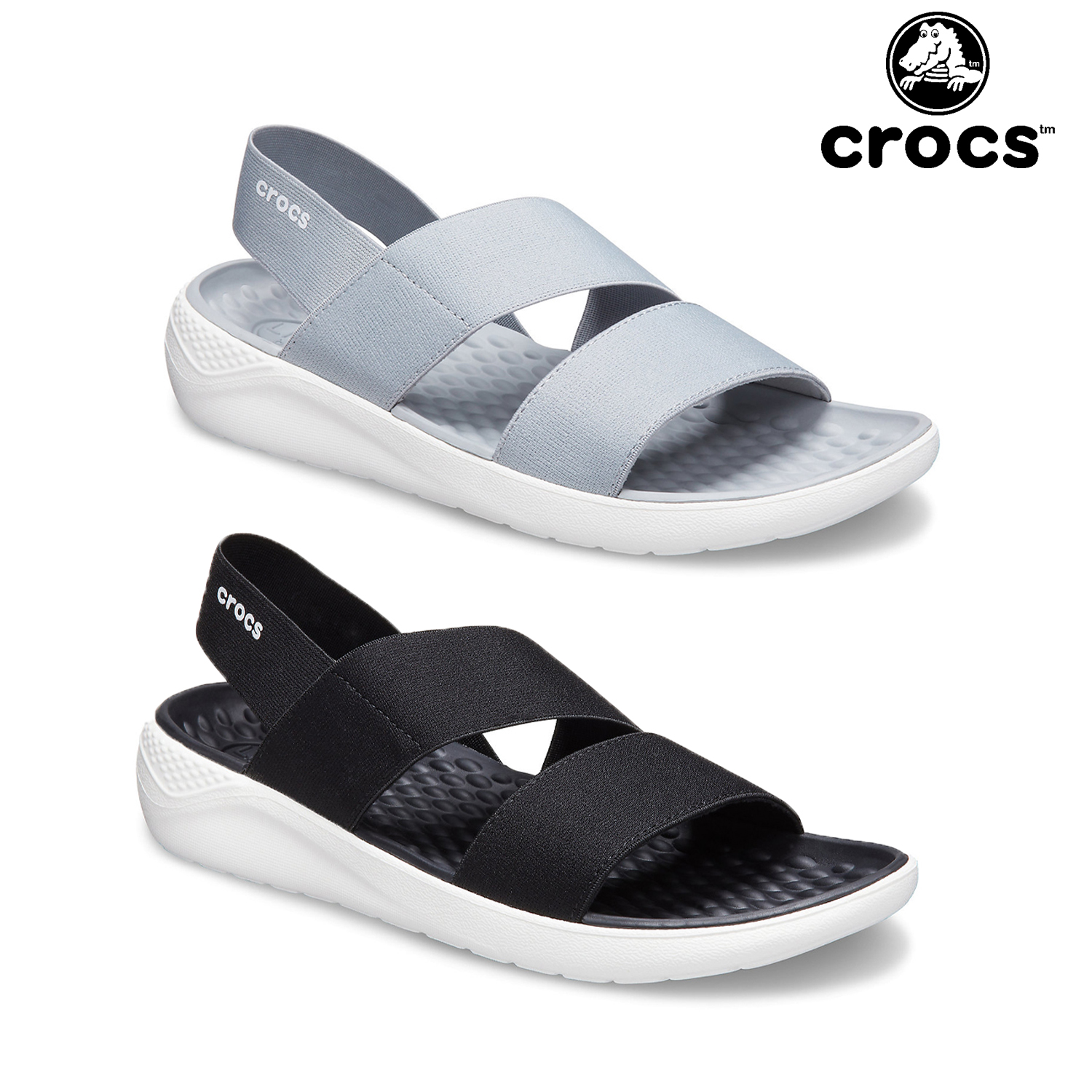 crocs strappy flip flop