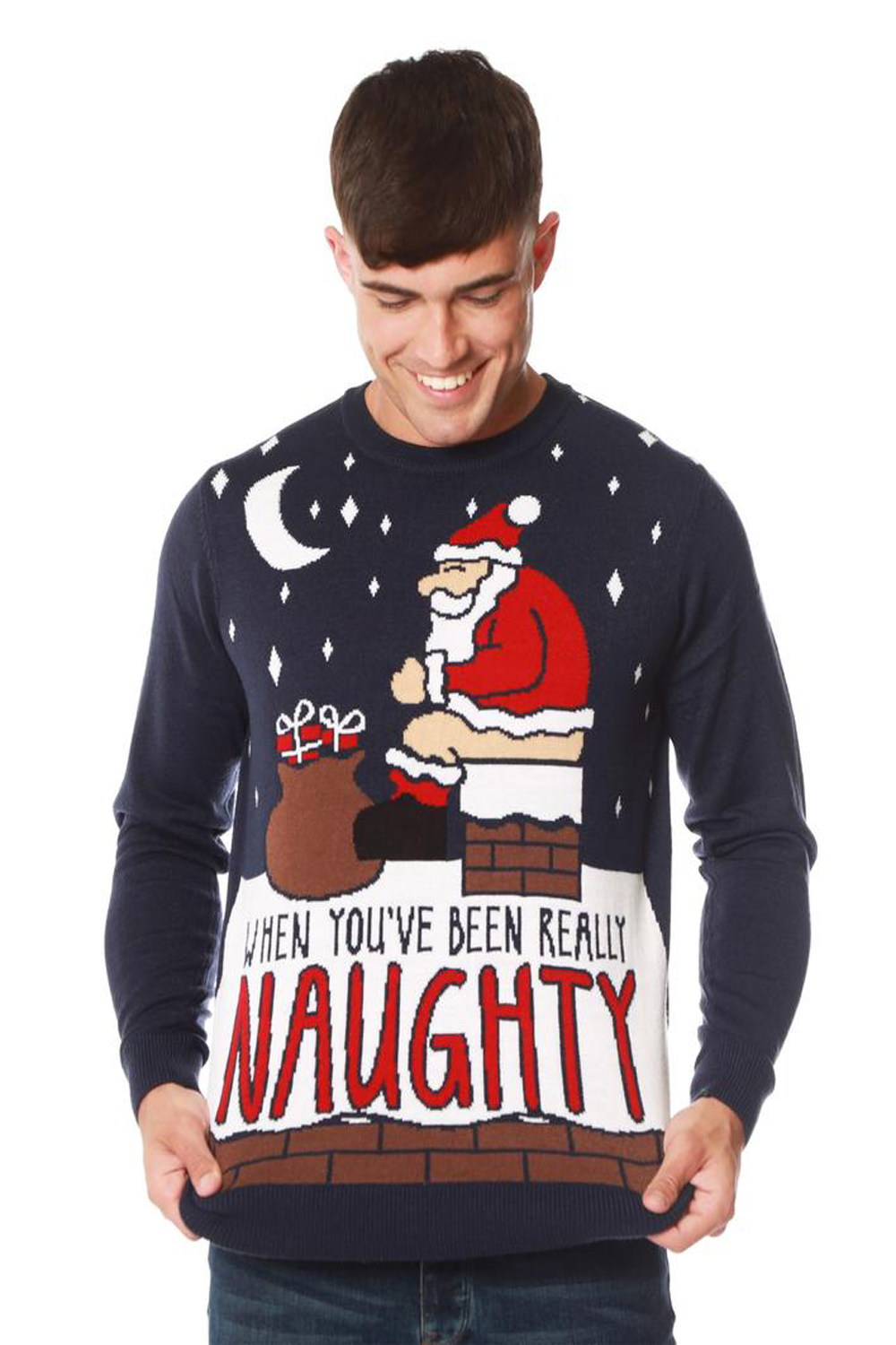 santa has been naughty sweater