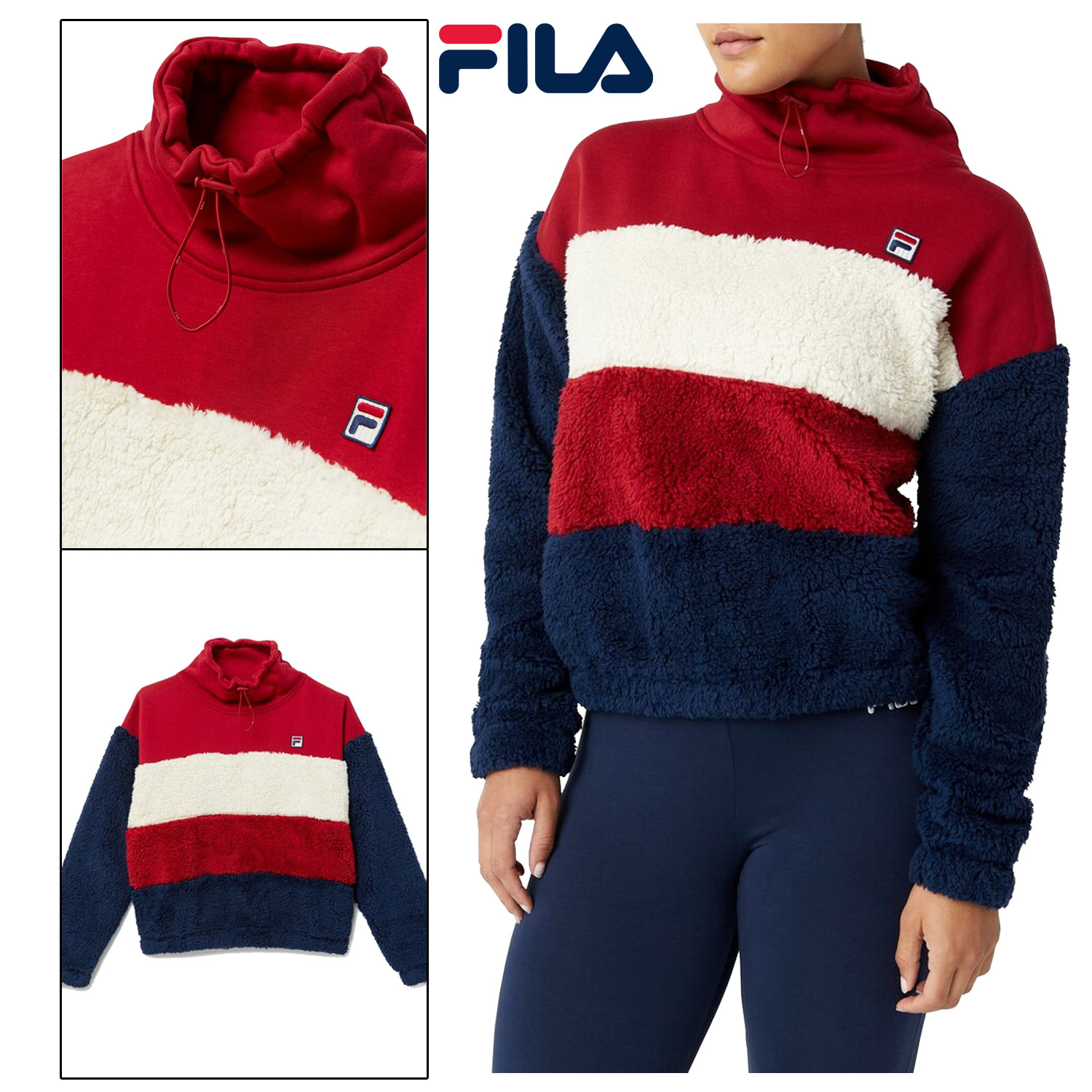 fila high neck sweatshirt