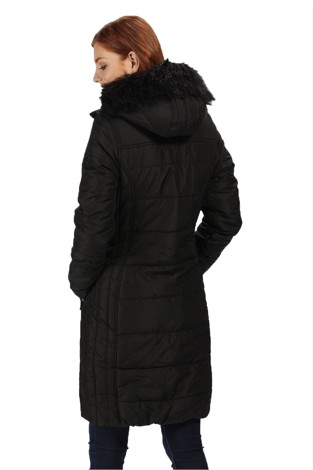 regatta fermina 11 faux fur trim hooded coat