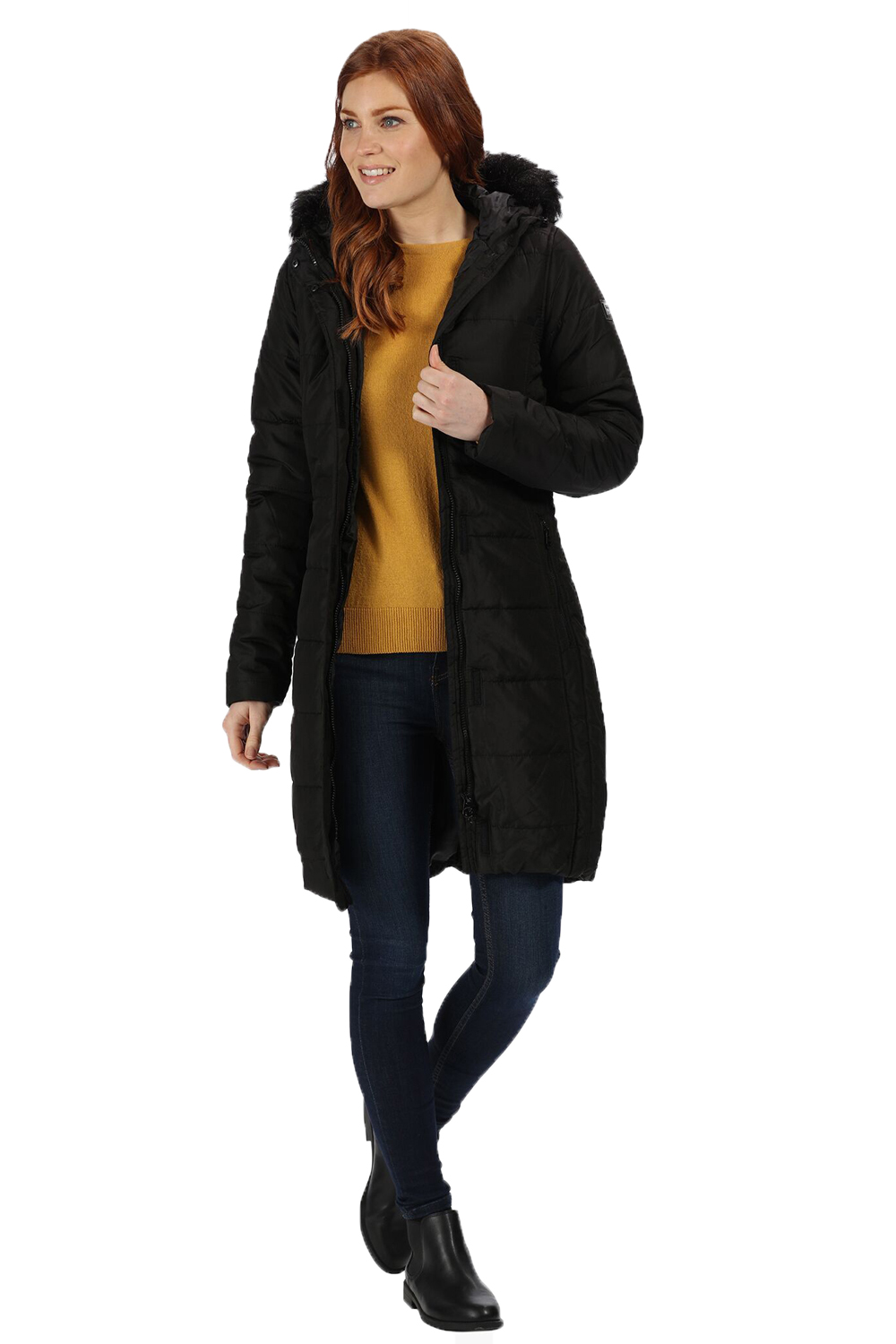 regatta parmenia black coat