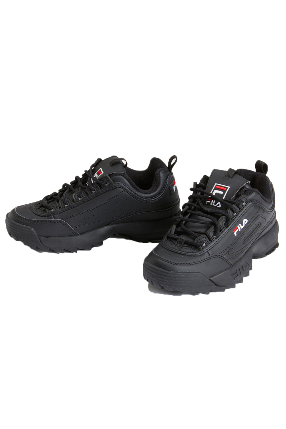 fila chunky black trainers