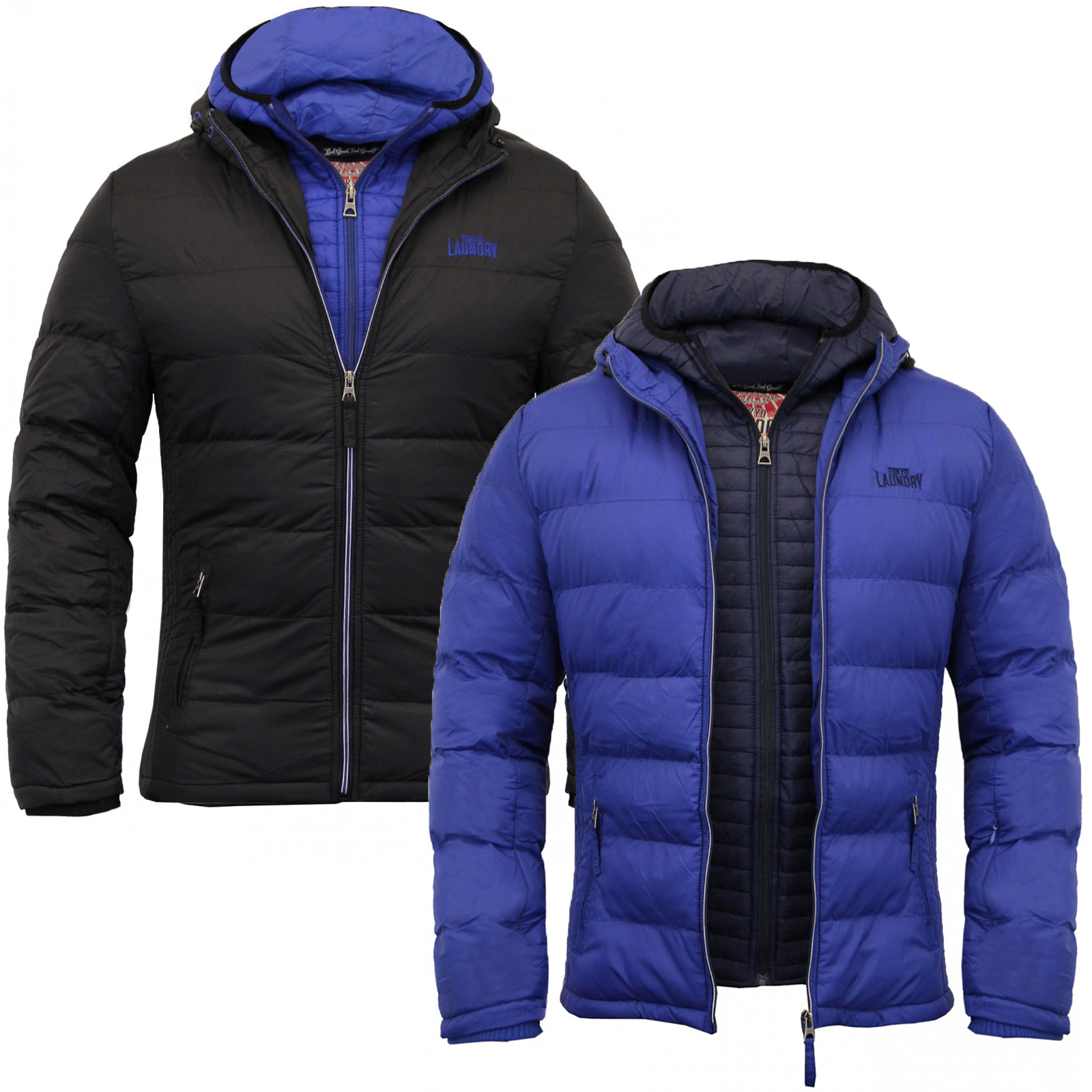 men's layered jacket with hood