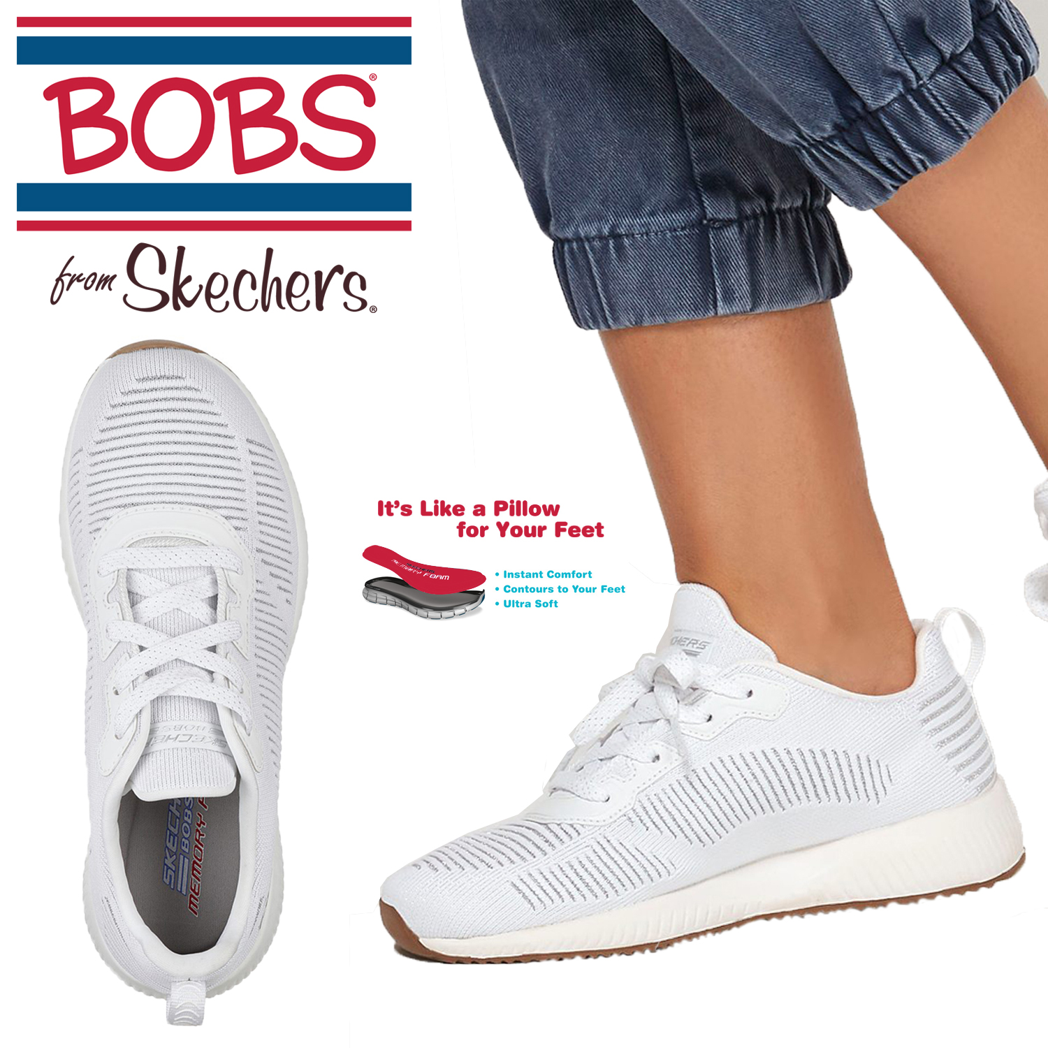 skechers bobs squad trainers