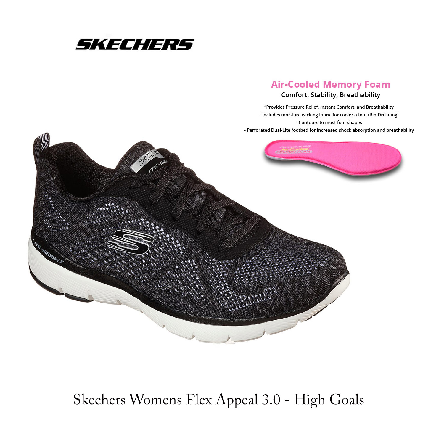 Skechers Womens Flex Appeal 3.0 High 