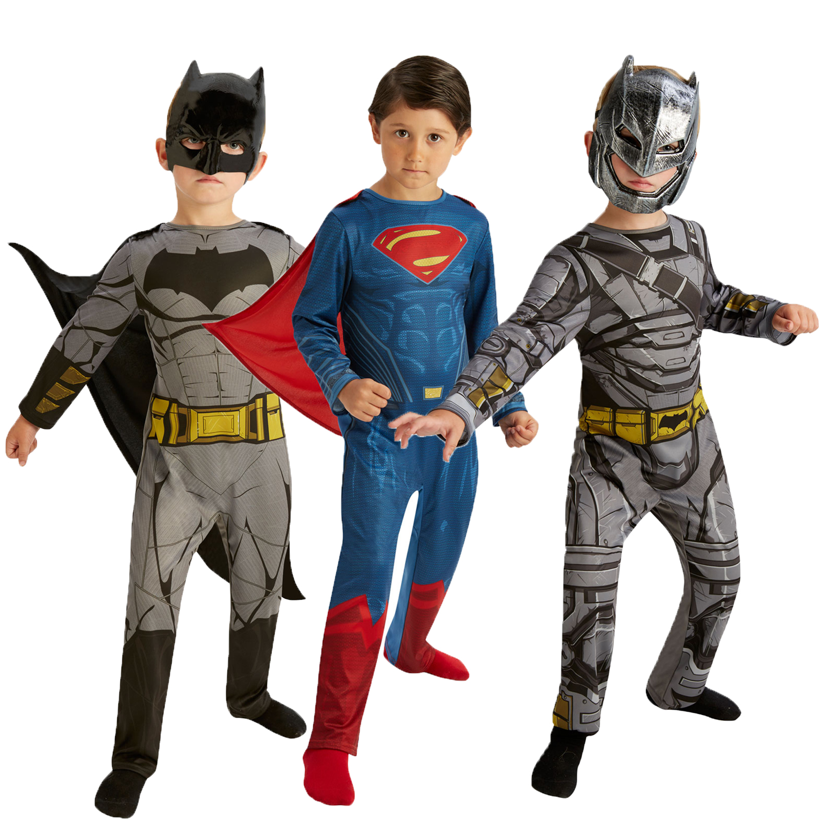 Rubies Childs Dawn Of Justice Classic Superman Or Armoured Batman Kids ...