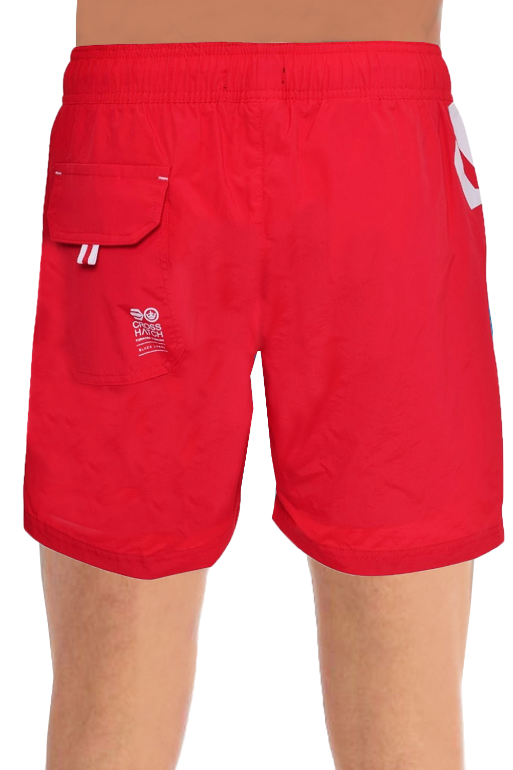 Crosshatch Mens Pacific High Red Swim Shorts Mesh Lined Swimming Trunks ...