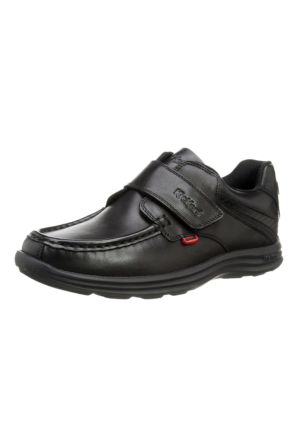 kickers black reasan strap shoe