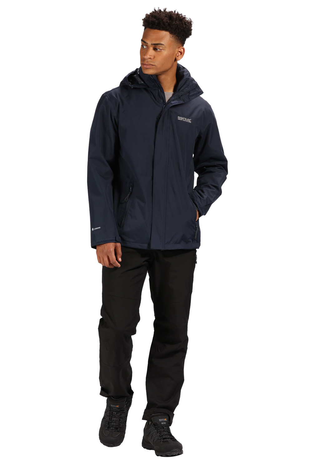 opaca pioggia scuro blu Hydrafort a Regatta Giacca Cappuccio da cappuccio uomo antivento anti impermeabile zxZawqCt