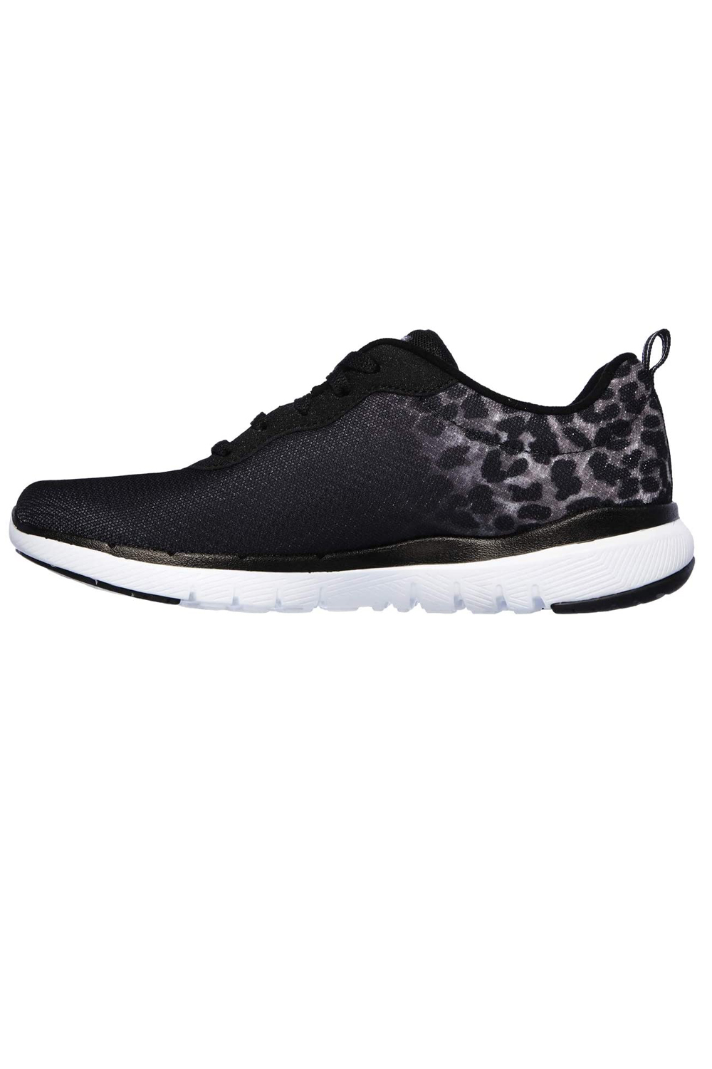 Skechers Womens Flex Appeal 3.0 Leopard Trainers Lace Up Memory Foam Sport Shoes | eBay