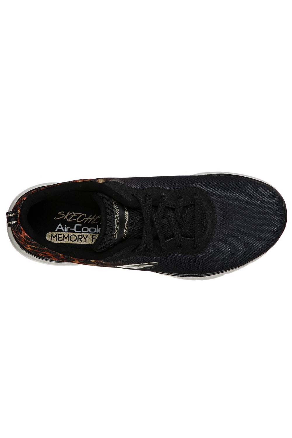 Skechers Womens Flex Appeal 3.0 Leopard Trainers Lace Up Memory Foam Sport Shoes | eBay