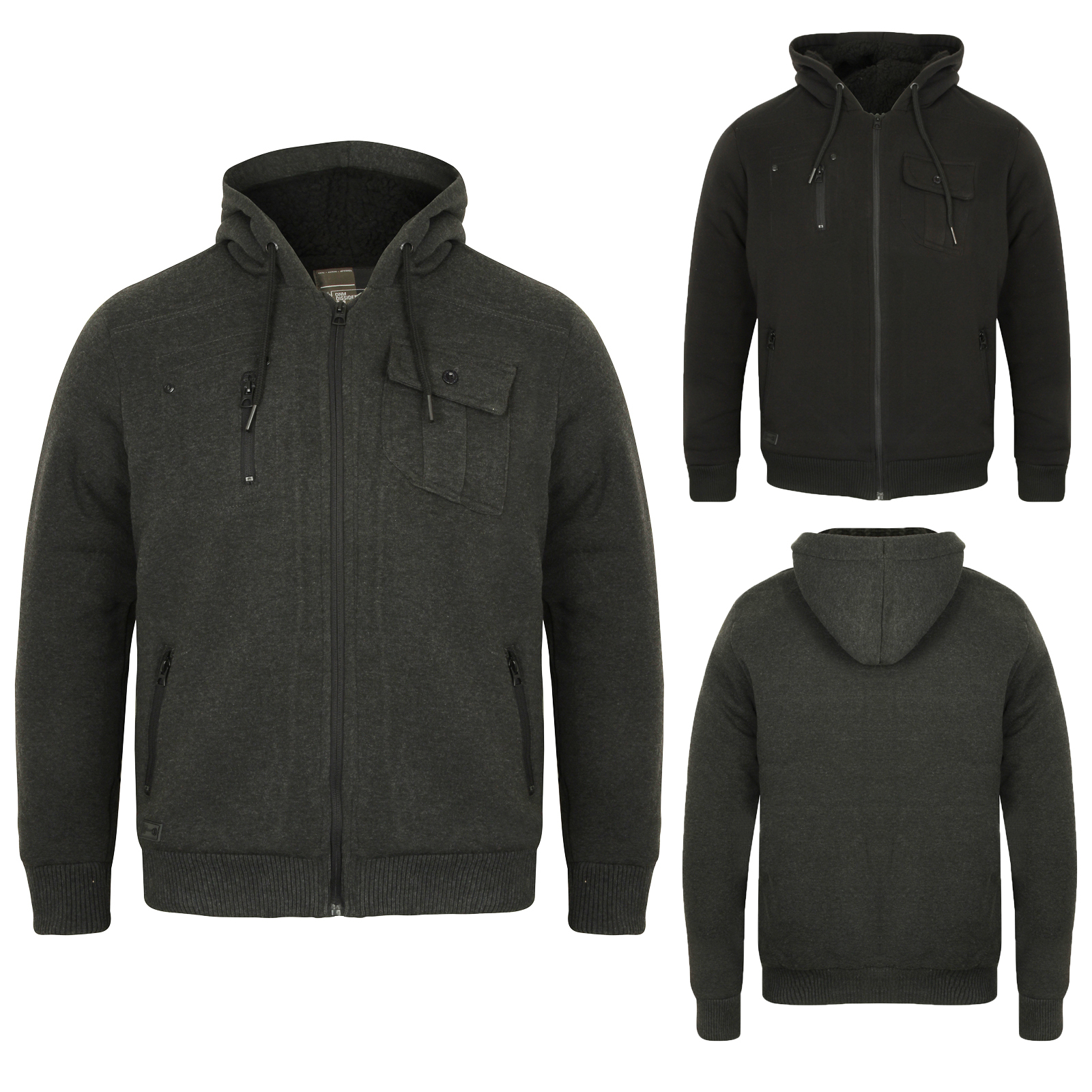 zip up hoodie with sherpa lining