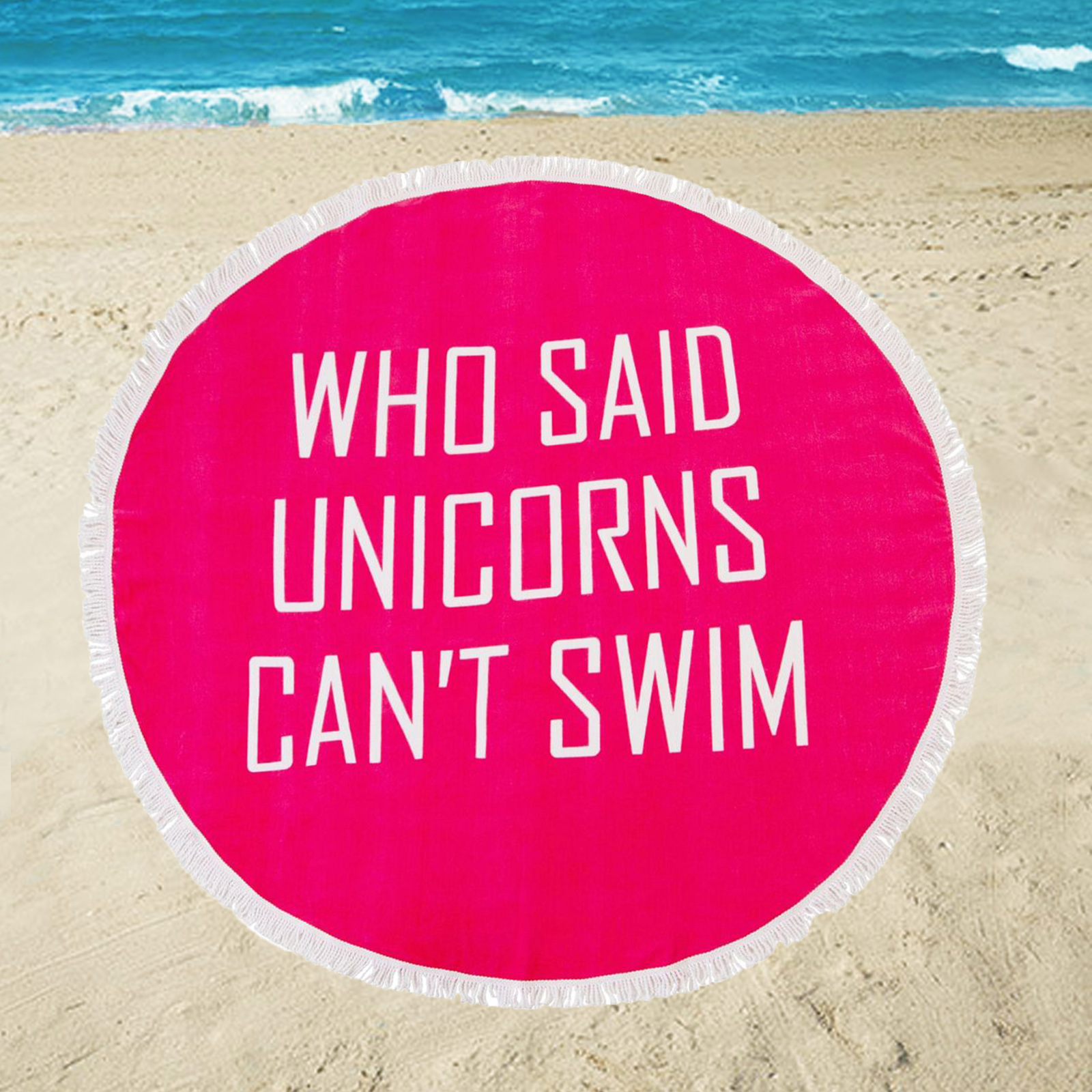 South Beach Licorne Grande Ronde serviette de plage en coton léger vacances Couverture