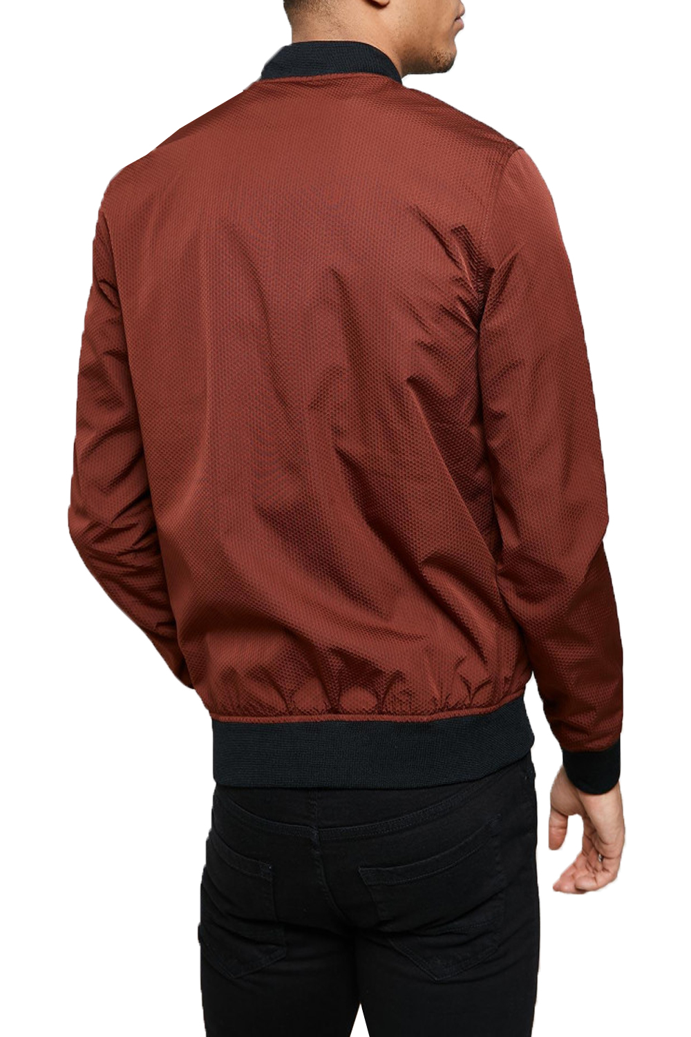 Threadbare Mens Designer Magnum Embossed Bomber iJacketi MA1 