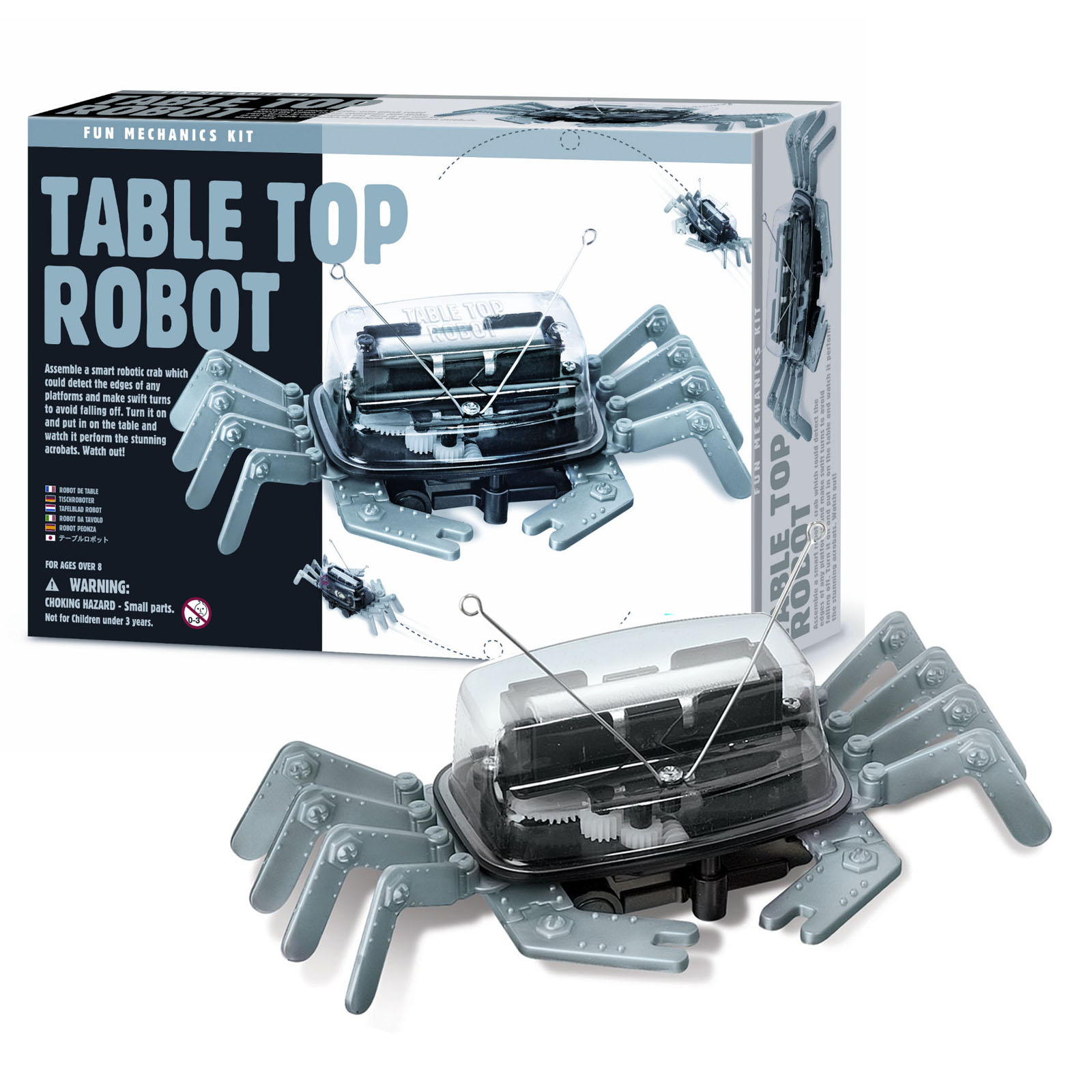 4M Table Top Crab Robot Fun Mechanics Kit New Educational Science Smart