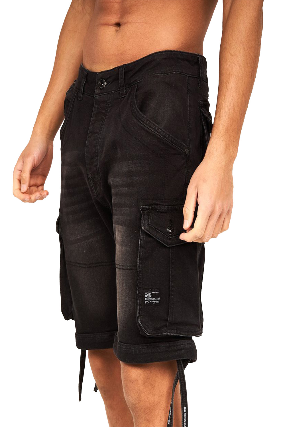 crosshatch jean shorts