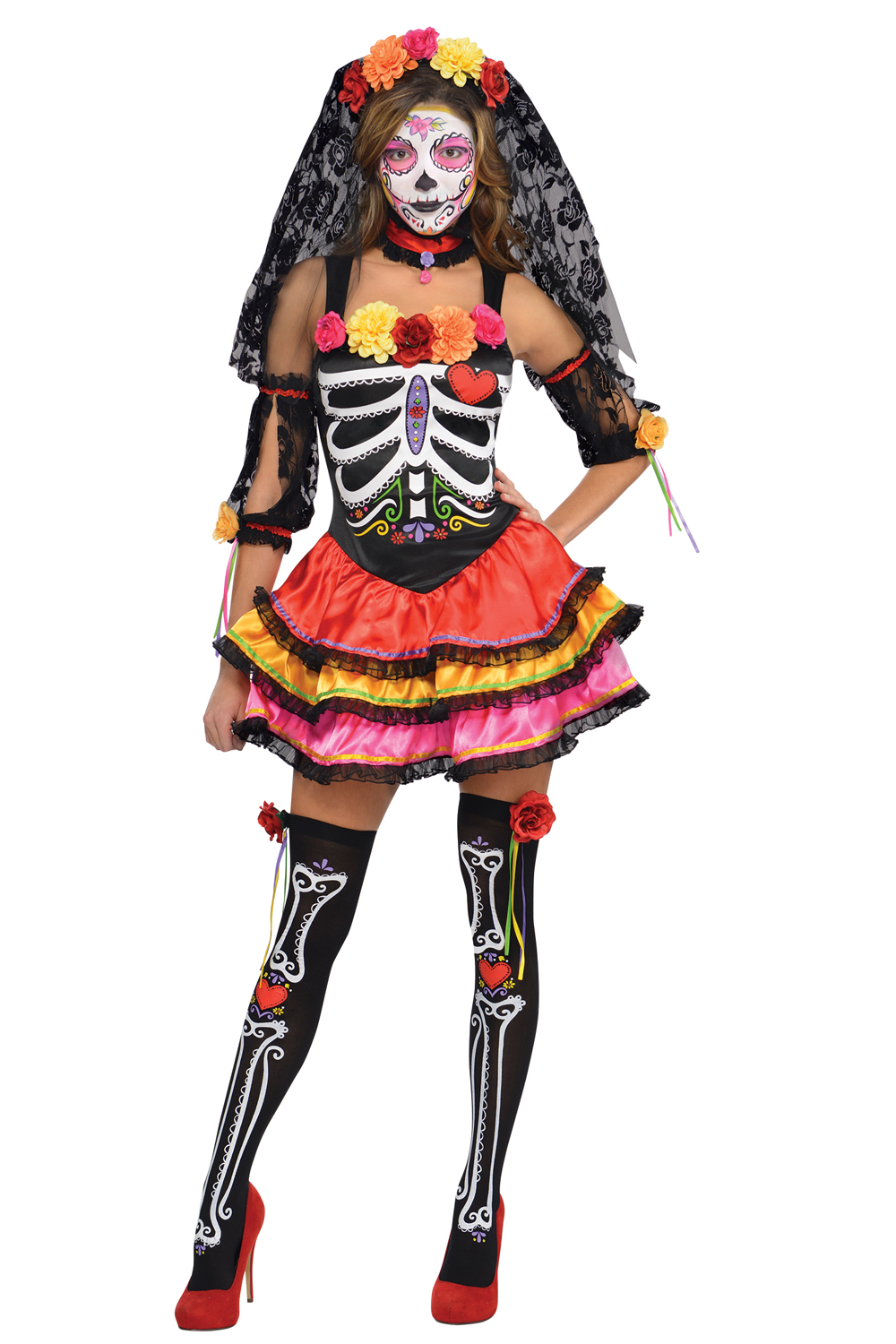 Christys Dress Up Ladies Day Of The Dead Señorita Halloween Fancy ...