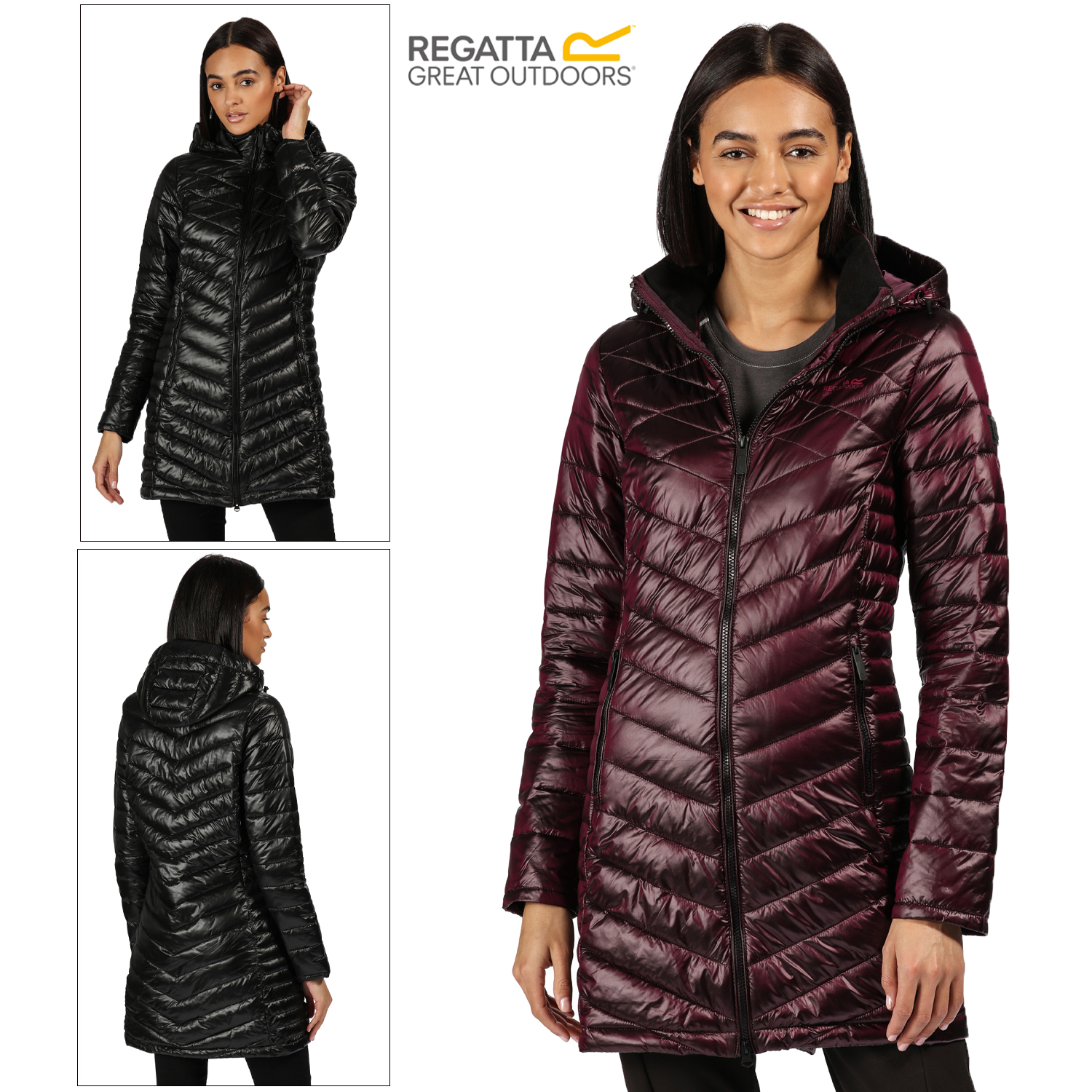 Regatta Womens Lustel Lightweight Insulated Baffle Quilted Jacket With Zipped Pockets