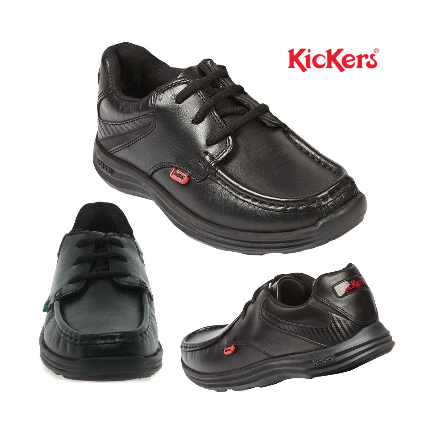 Kickers Teens Reasan Lace Up Leather 