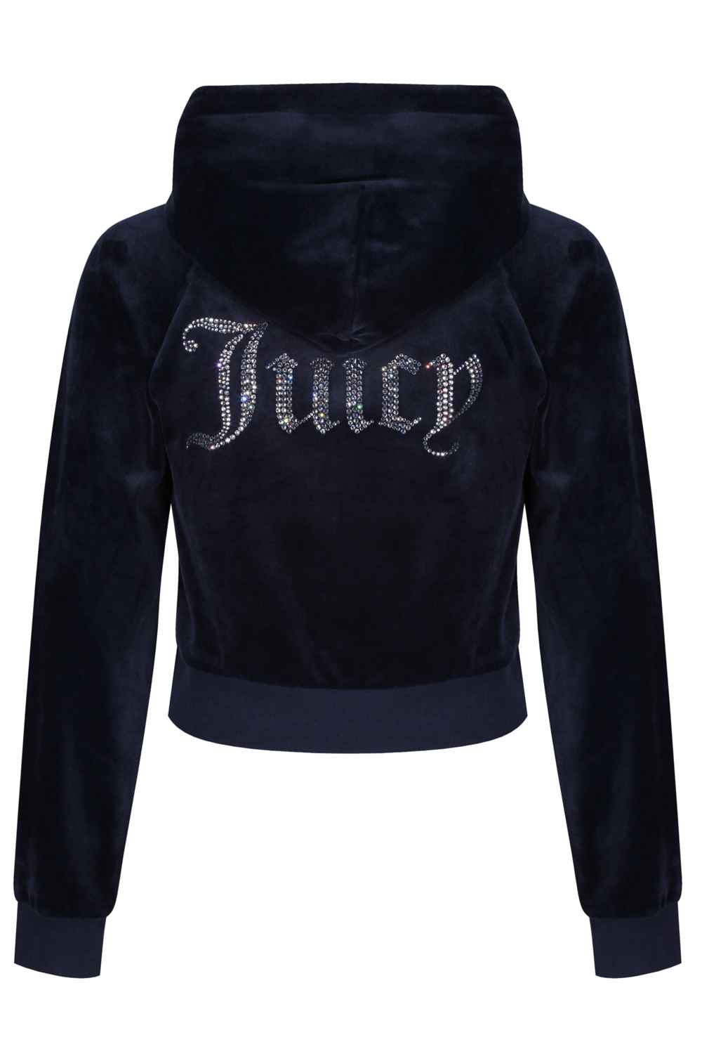 Juicy Couture Womens Sally Classic Velour Diamante Embellished Shrunken ...