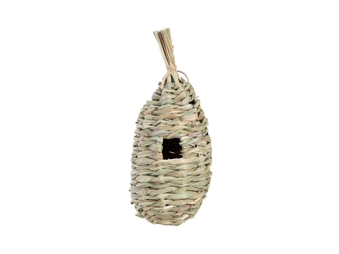 Bird Roosting Pouch Small Seagrass Fallen Fruits Nesting Pocket Garden