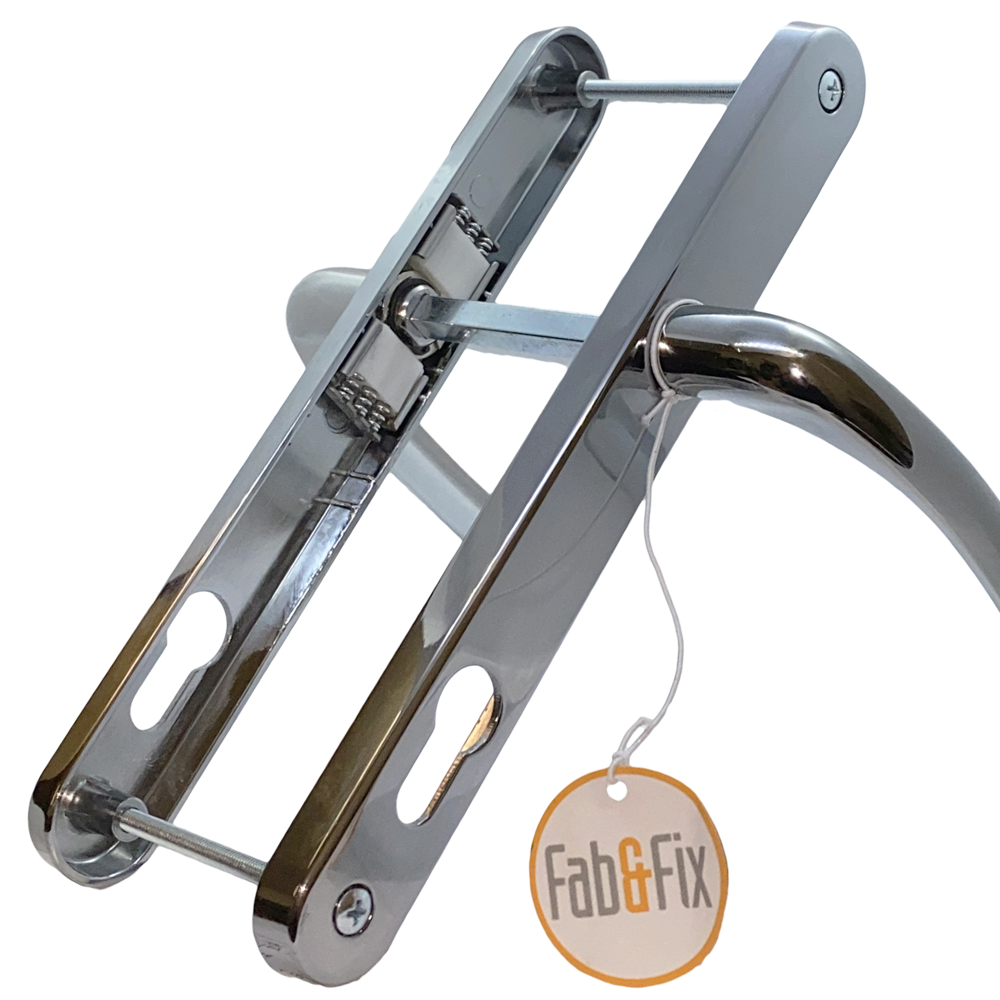 Fab Fix Balmoral Hardex Chrome UPVC Lever Door Handles 92pz 210mm Screw