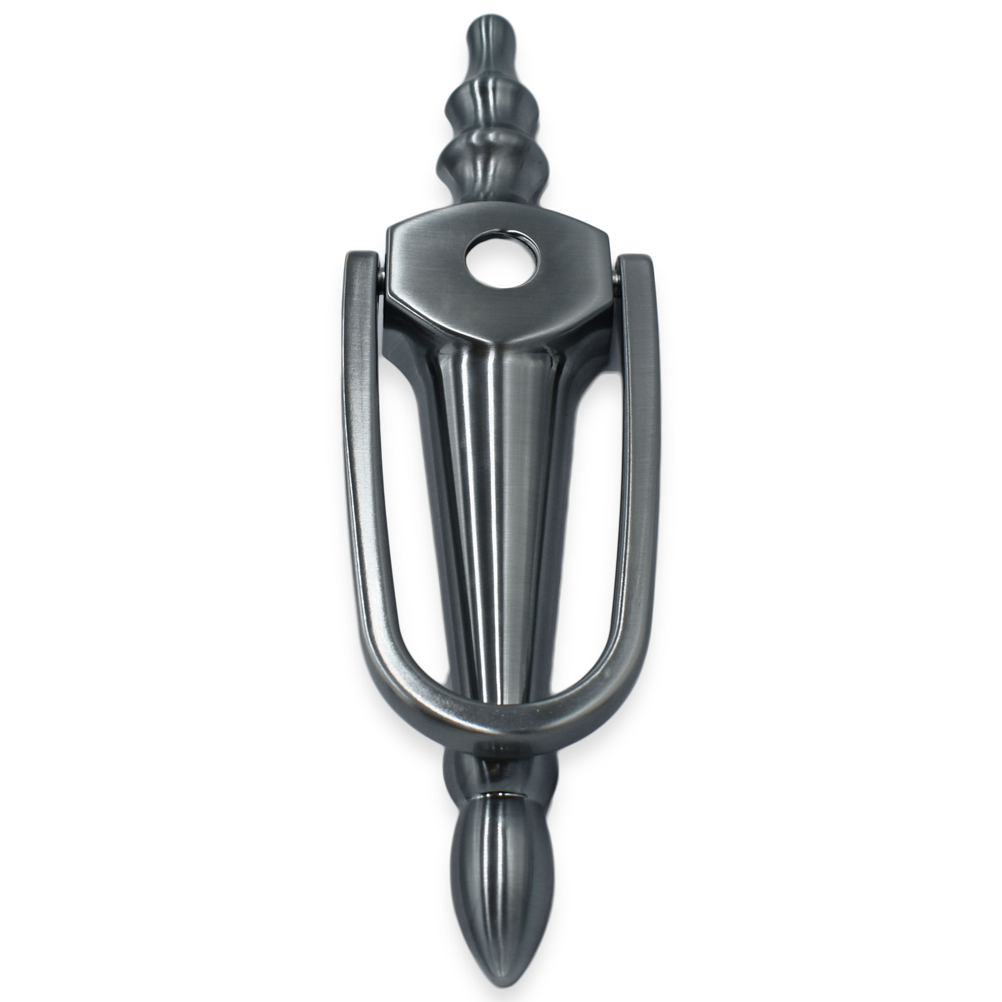 Graphite Fab & Fix Victorian Urn Slim Face Fix Door Knocker Fixing